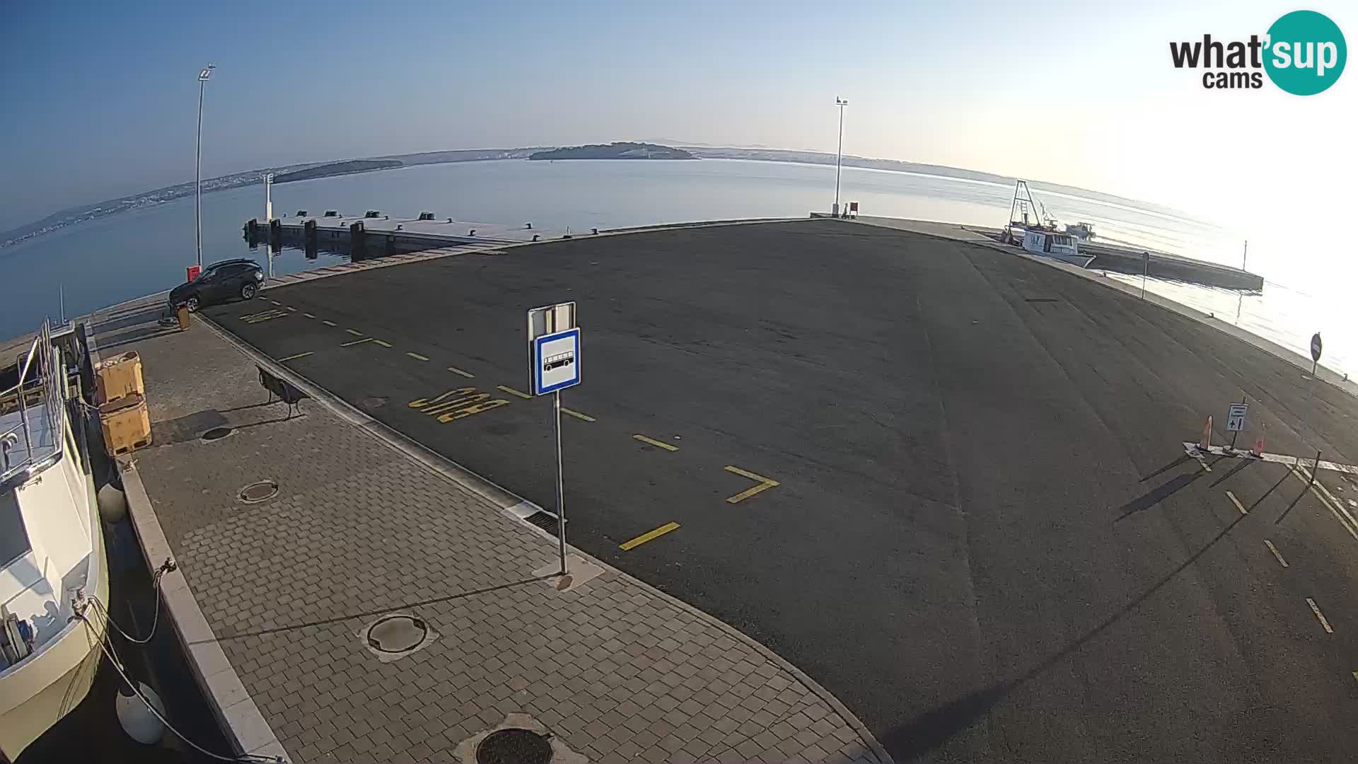 Tkon Live cam – ferry – Dalmatie – Croatie