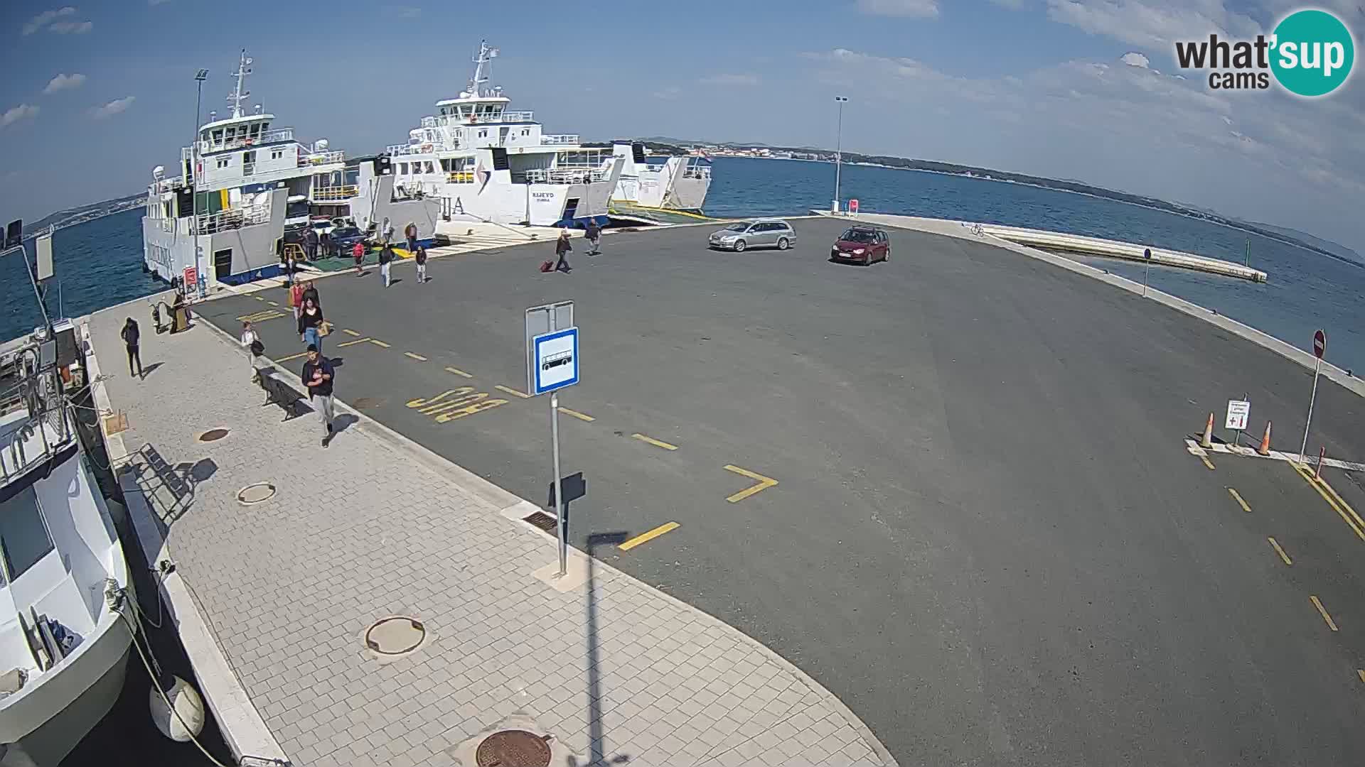 Tkon Live cam – ferry – Dalmatie – Croatie