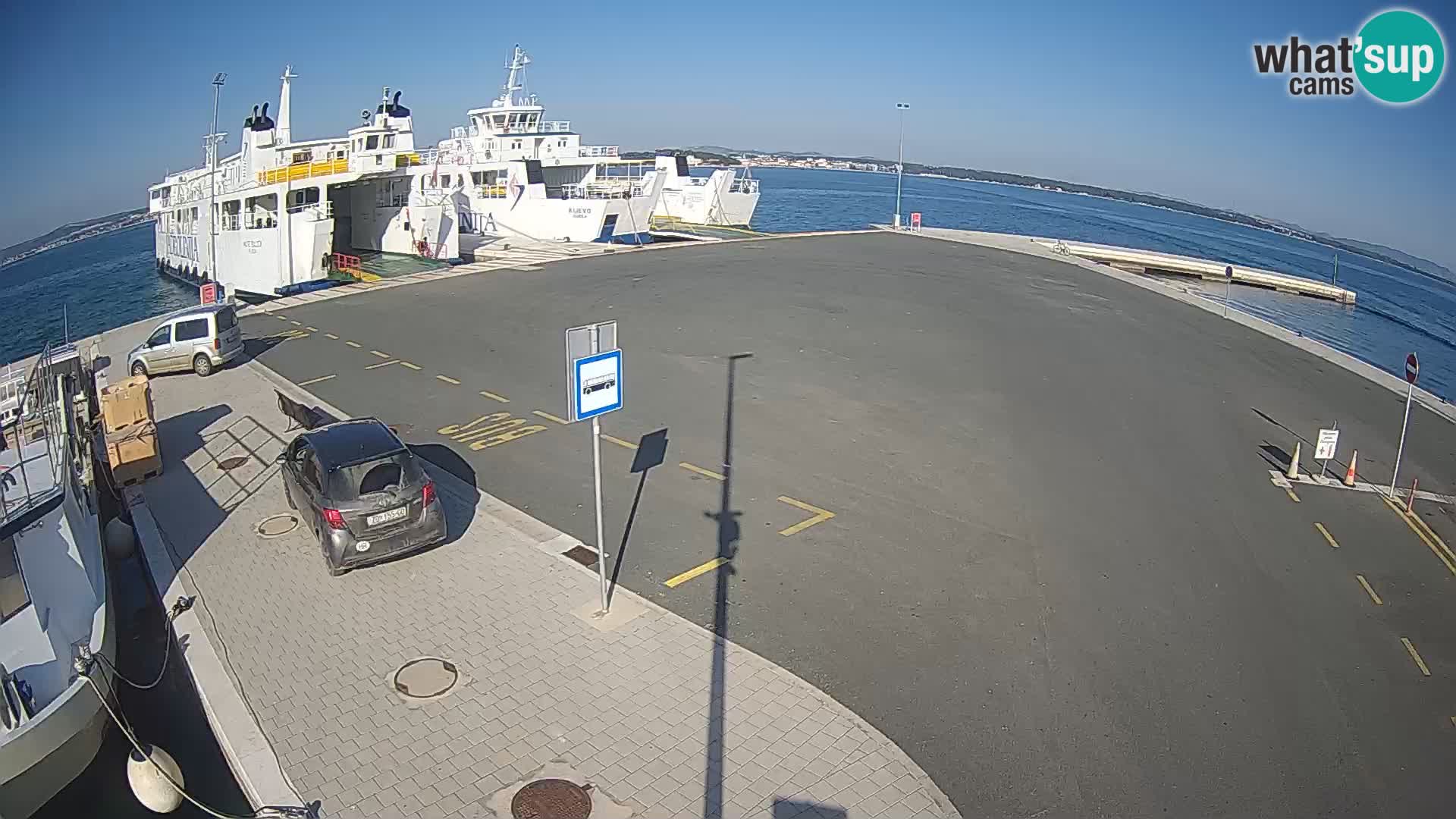 Tkon Live cam – ferry – Dalmatie – Croatie