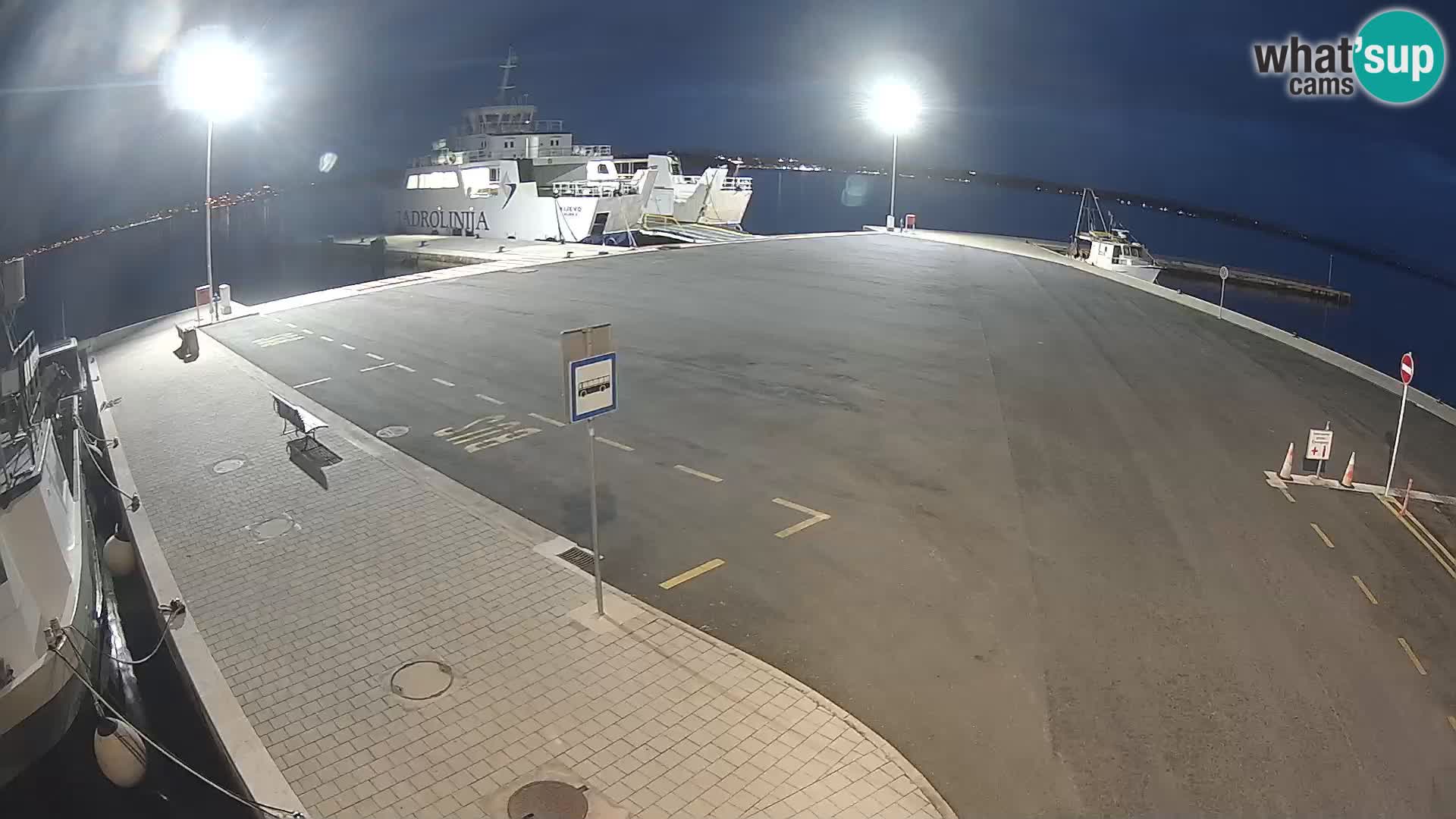 Tkon Live cam – ferry – Dalmatie – Croatie