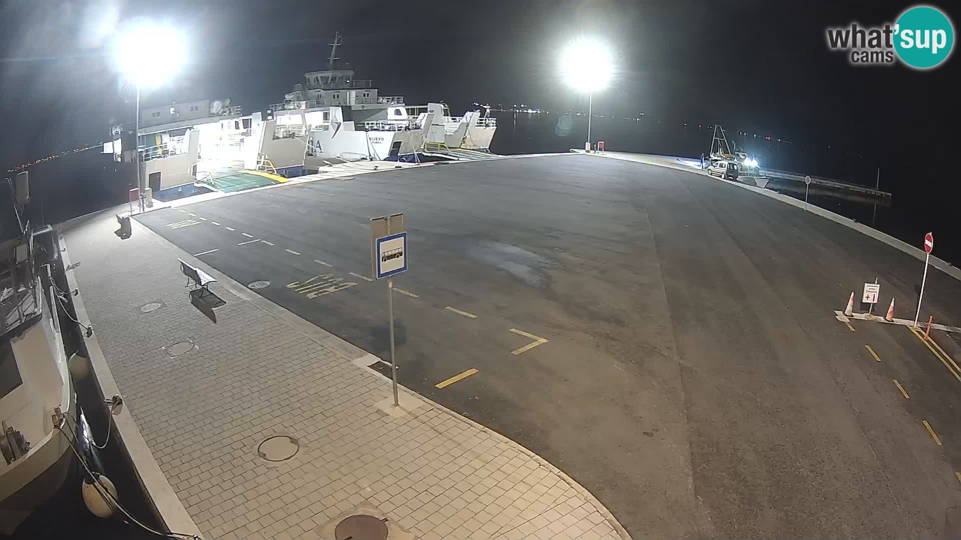 Tkon Live cam – ferry – Dalmatie – Croatie