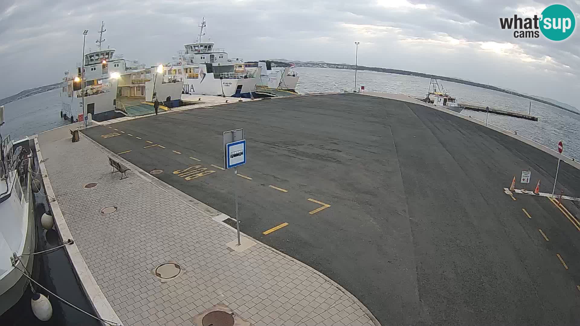 Tkon Live cam – ferry – Dalmatie – Croatie