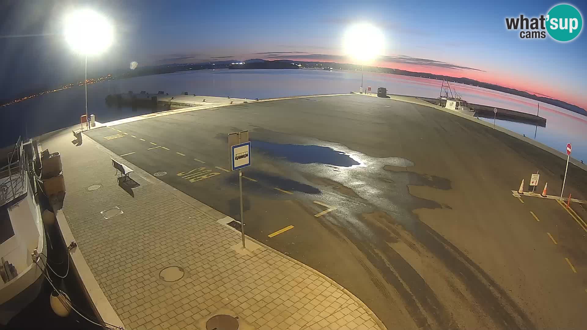 Tkon Live cam – ferry – Dalmatie – Croatie