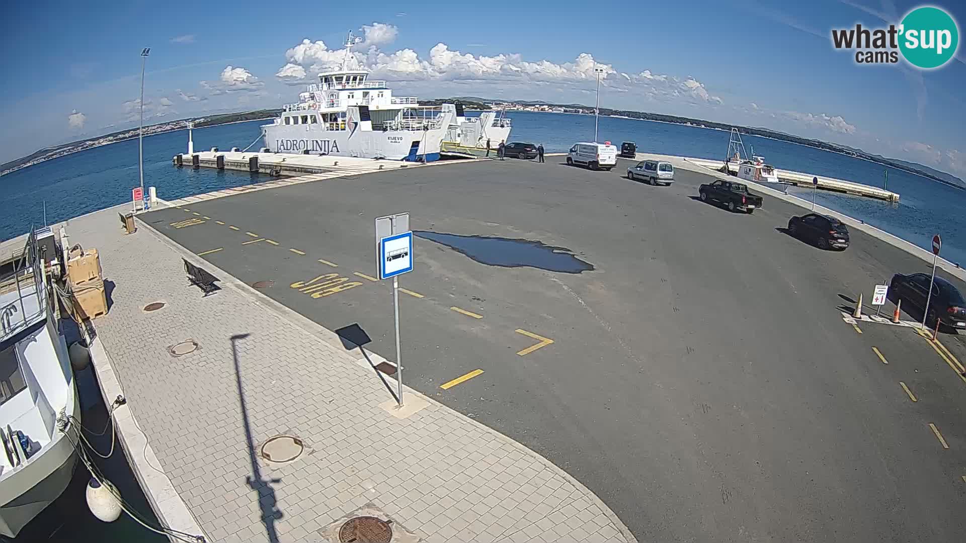 Tkon Live cam – ferry – Dalmatie – Croatie