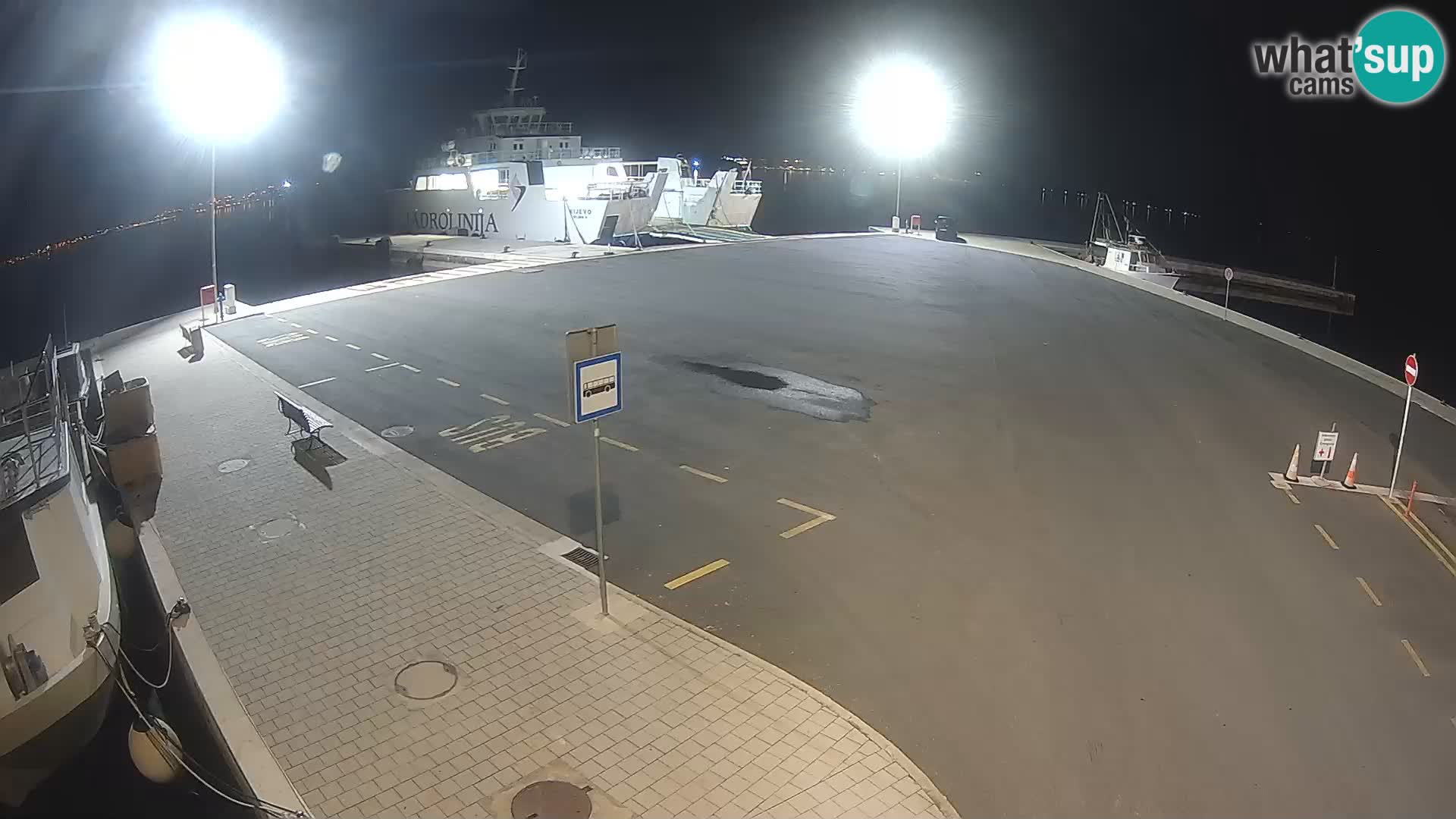 Tkon Live cam – ferry – Dalmatie – Croatie