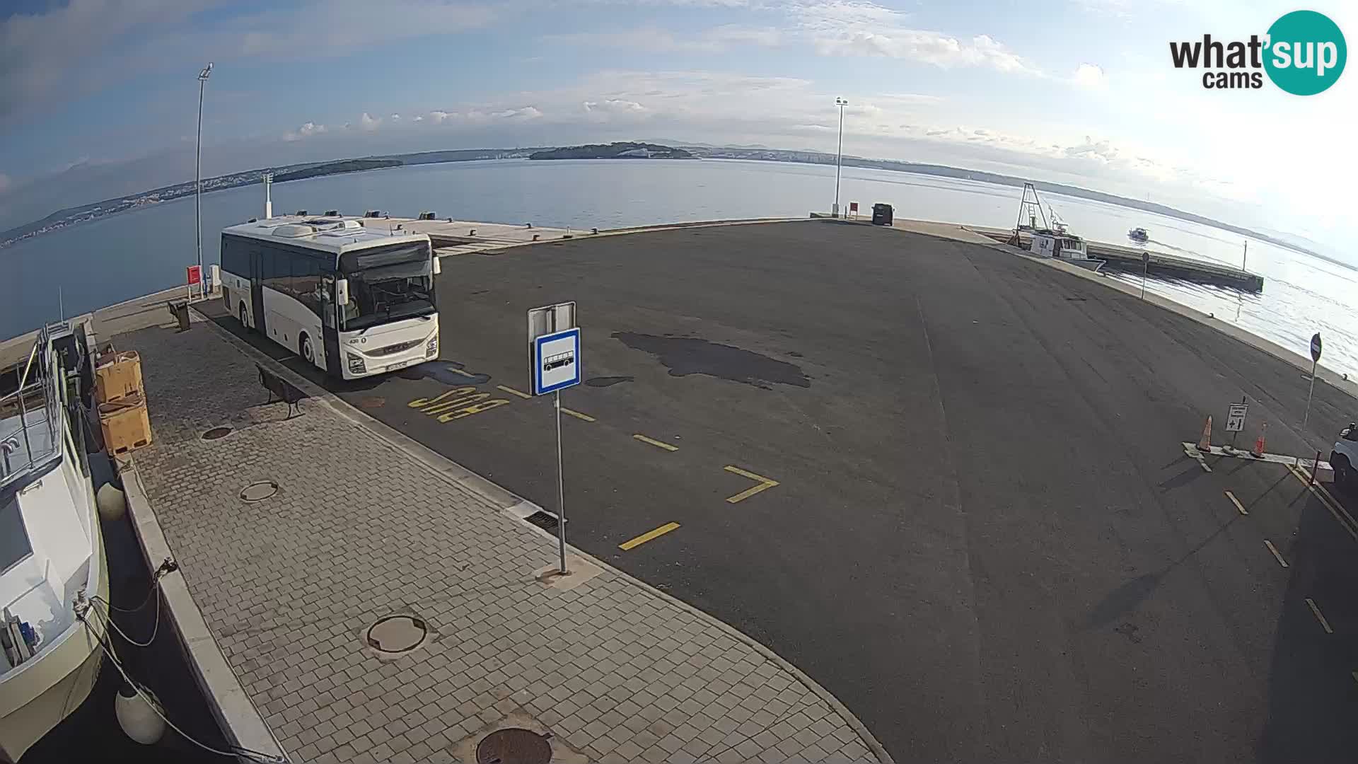 Tkon Live cam – ferry – Dalmatie – Croatie