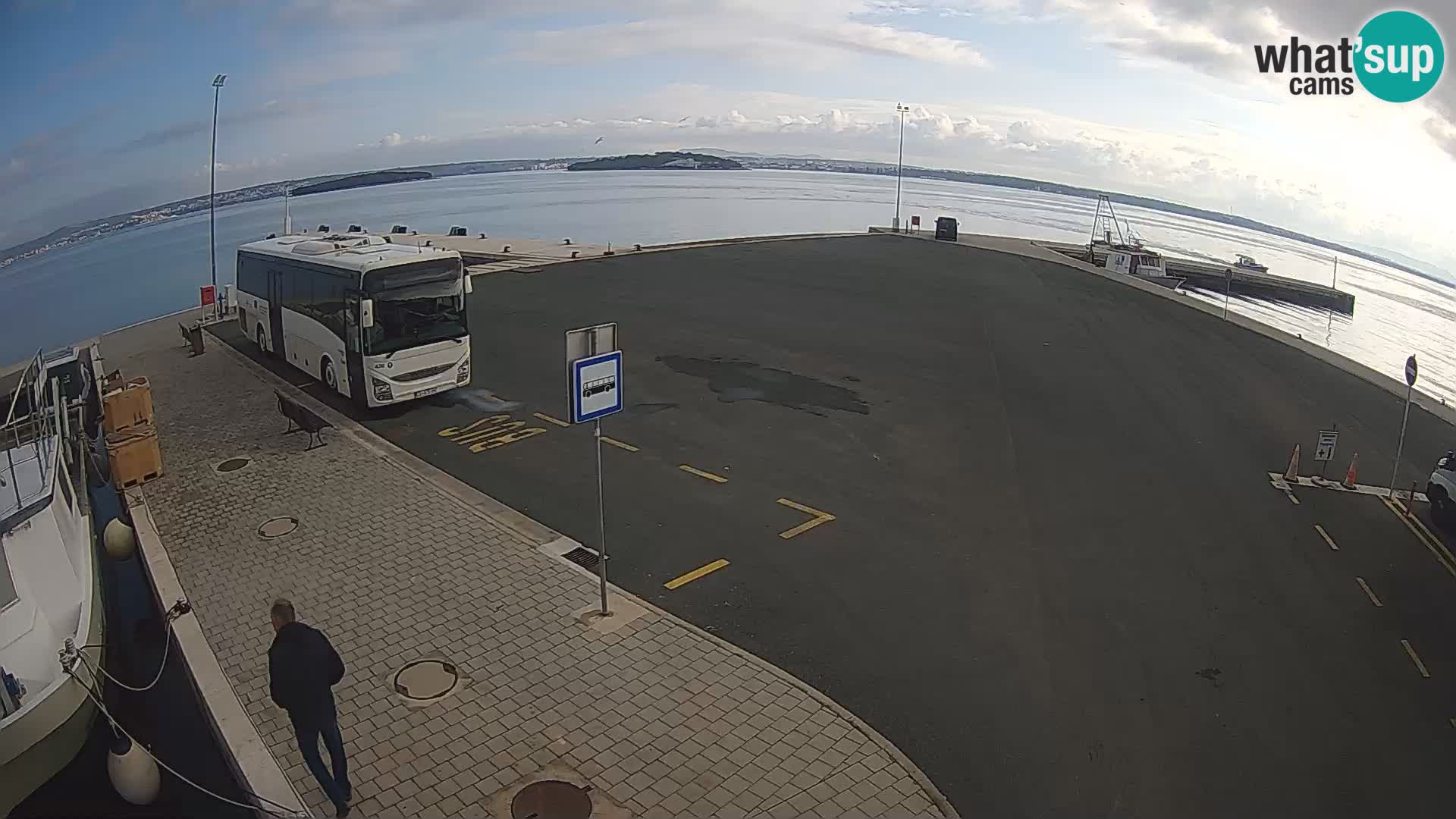 Tkon Live cam – ferry – Dalmatie – Croatie