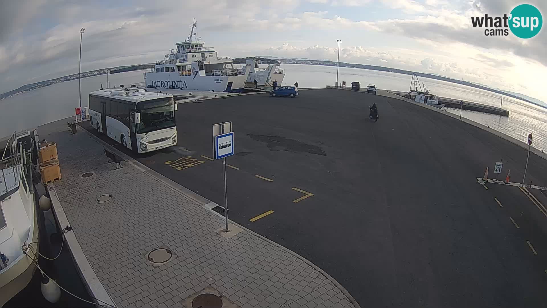 Tkon Live cam – ferry – Dalmatia – Croatia