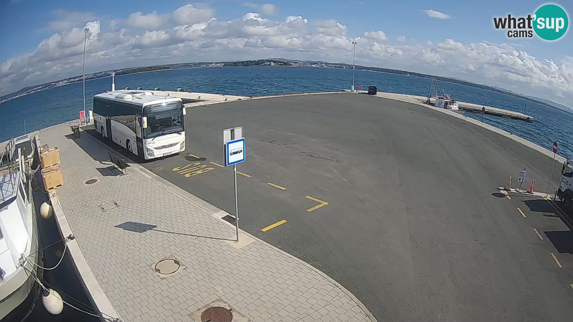Tkon Live cam – ferry – Dalmatie – Croatie