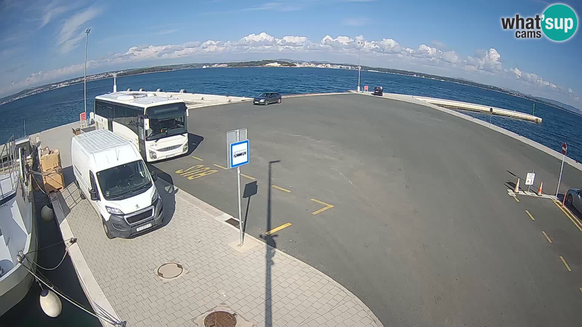 Tkon Live cam – ferry – Dalmatie – Croatie