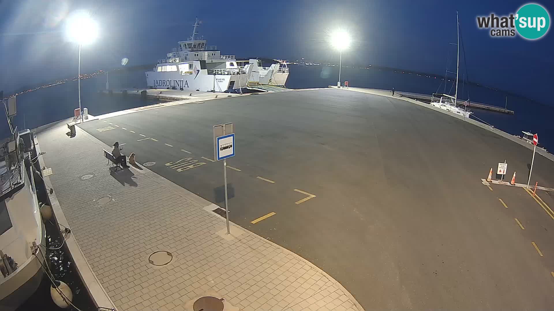 Tkon v živo – trajekt – Dalmacija – Hrvaška