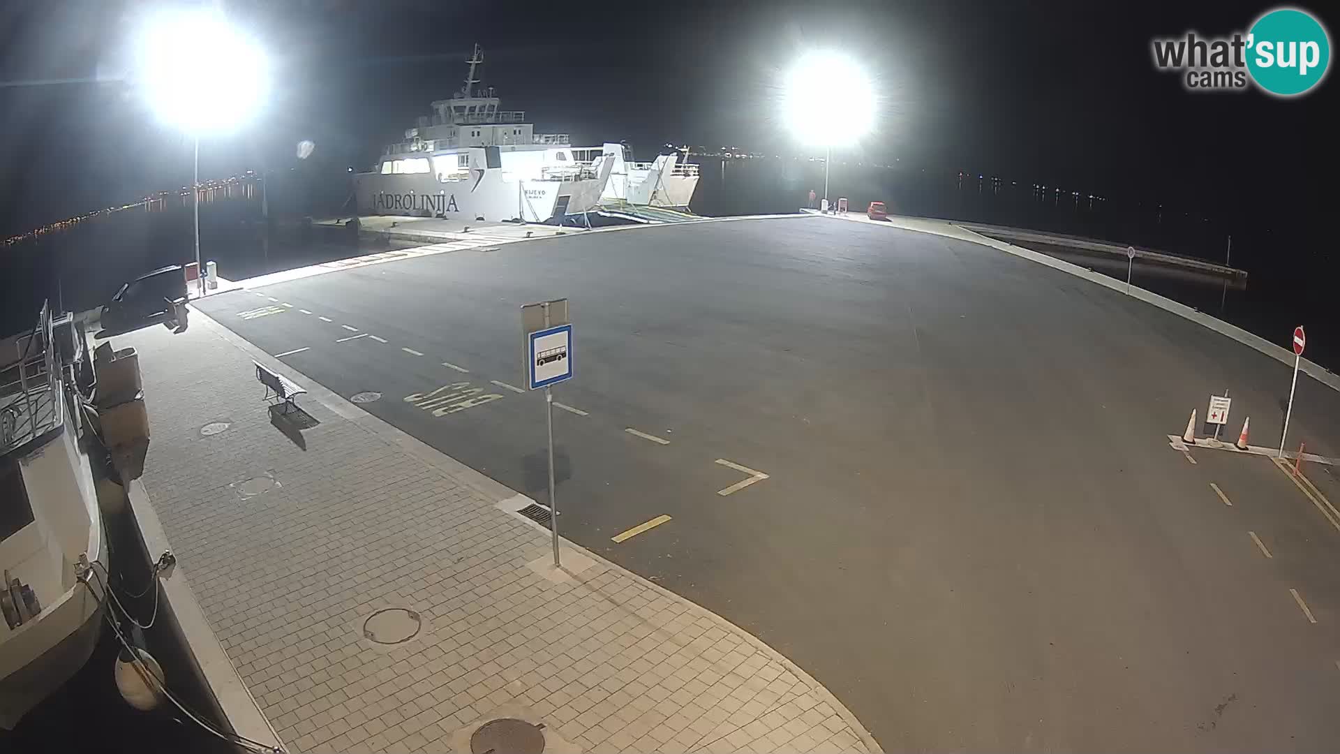Tkon Live cam – ferry – Dalmatie – Croatie