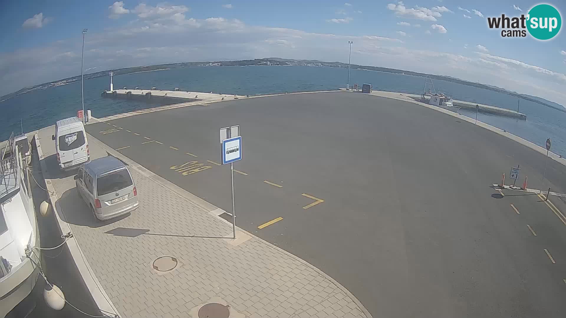 Tkon Live cam – ferry – Dalmatie – Croatie