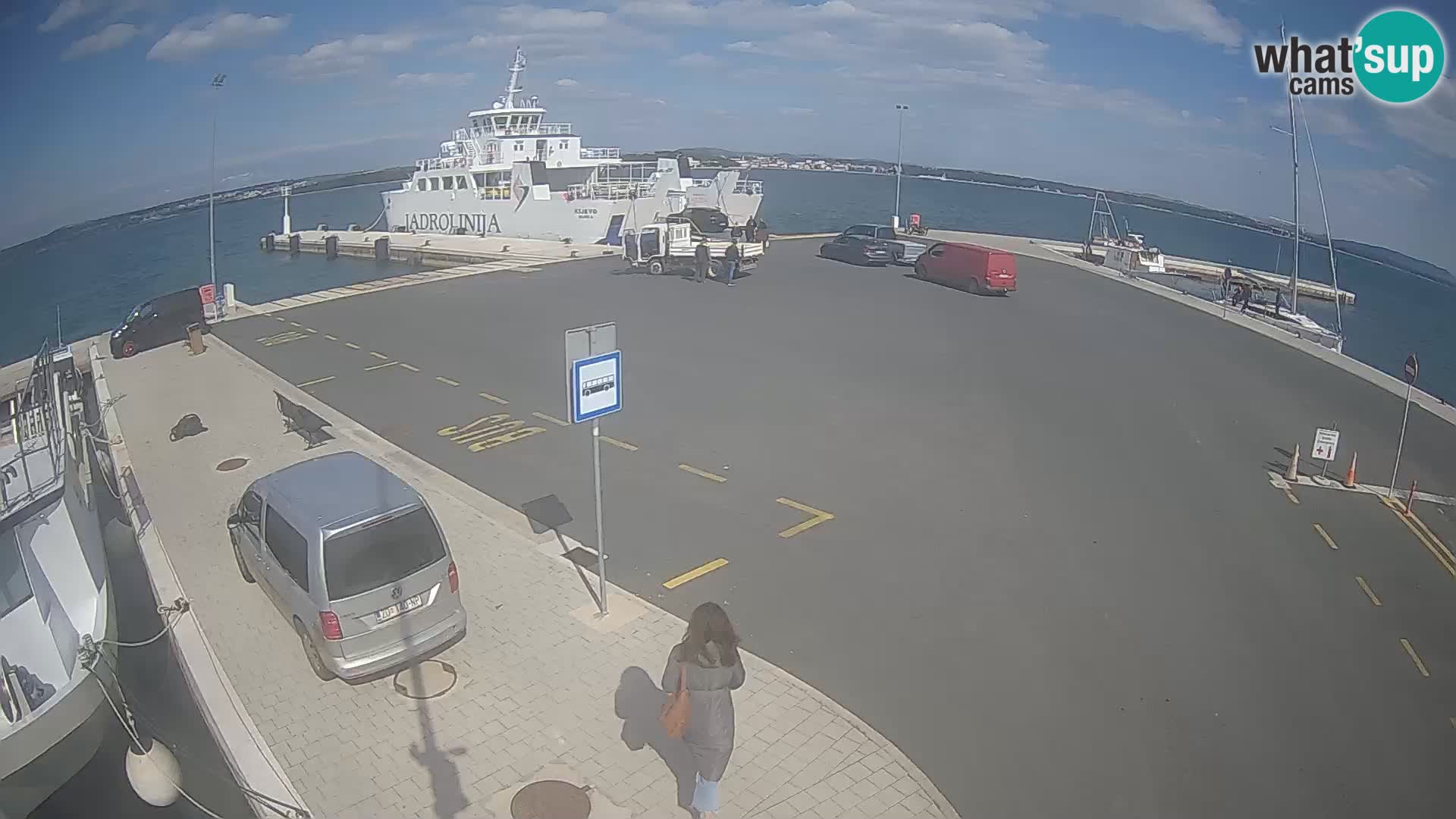 Tkon Live cam – ferry – Dalmatie – Croatie