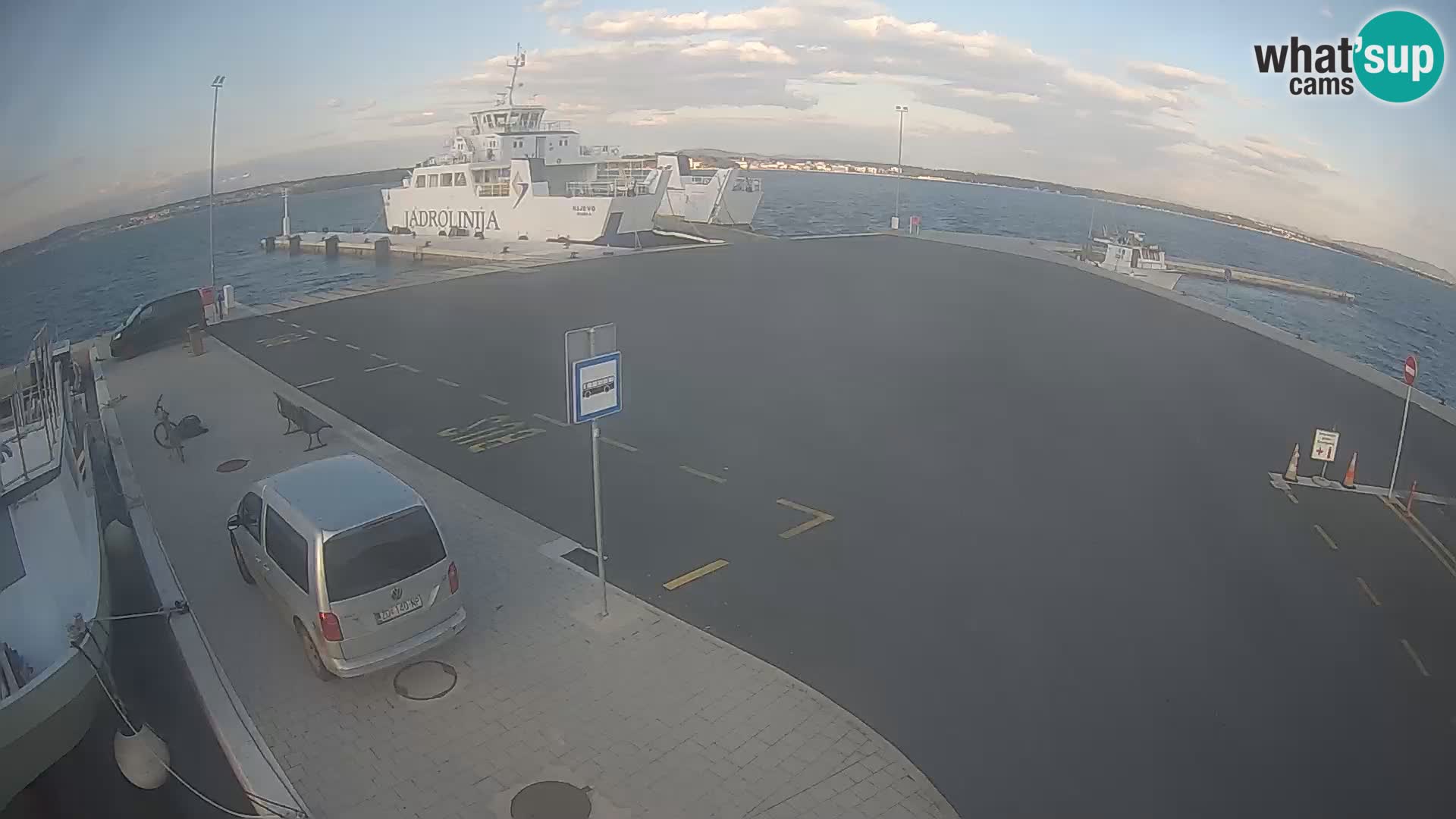 Tkon Live cam – ferry – Dalmatie – Croatie