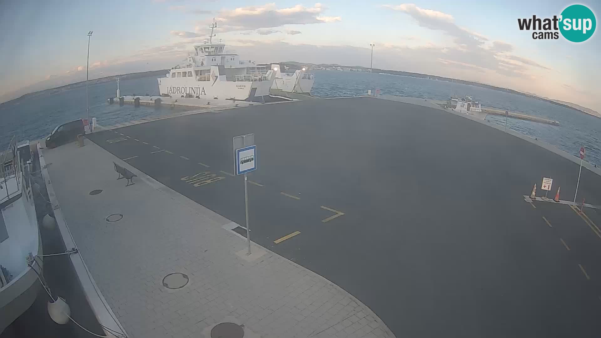 Tkon Live cam – ferry – Dalmatie – Croatie