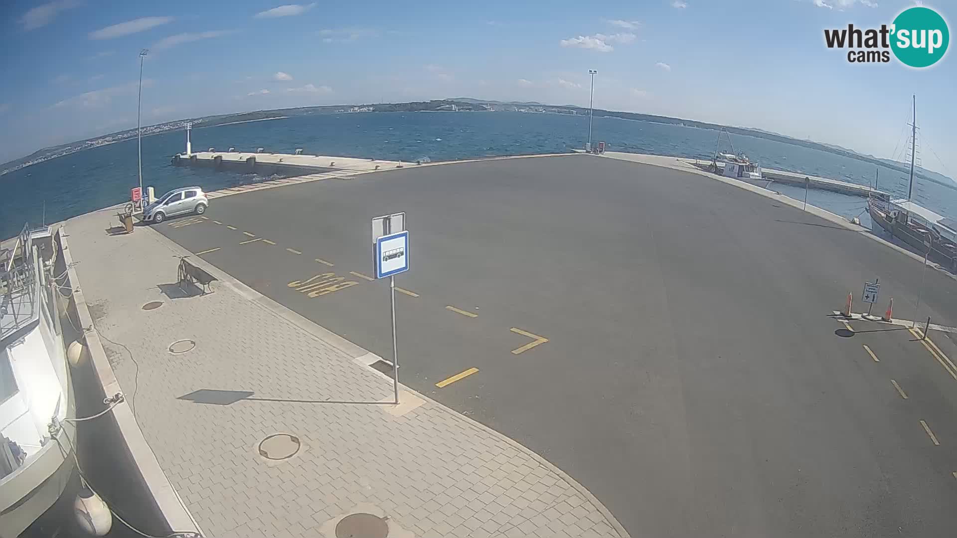 Tkon Live cam – ferry – Dalmatie – Croatie