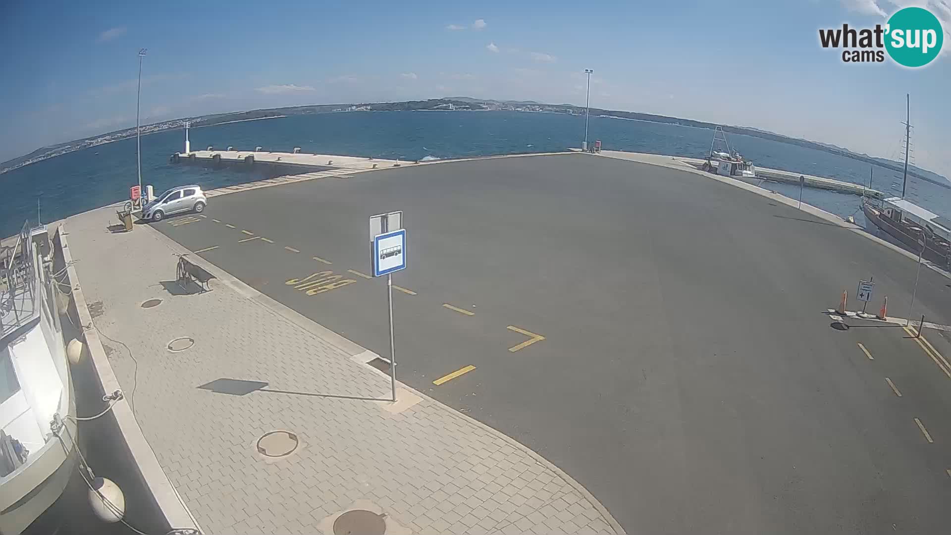 Tkon Live cam – ferry – Dalmatie – Croatie