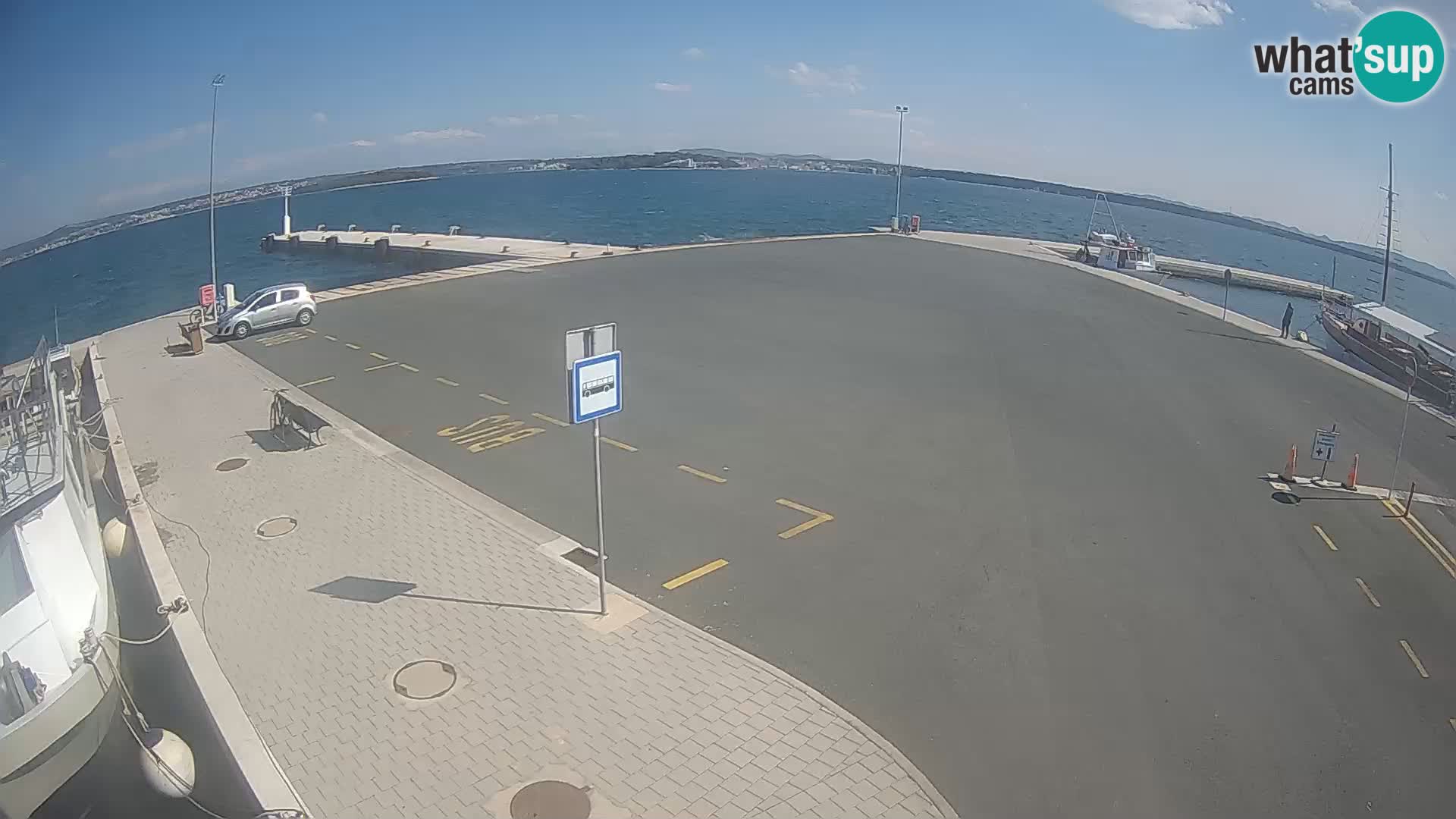 Tkon Live cam – ferry – Dalmatie – Croatie