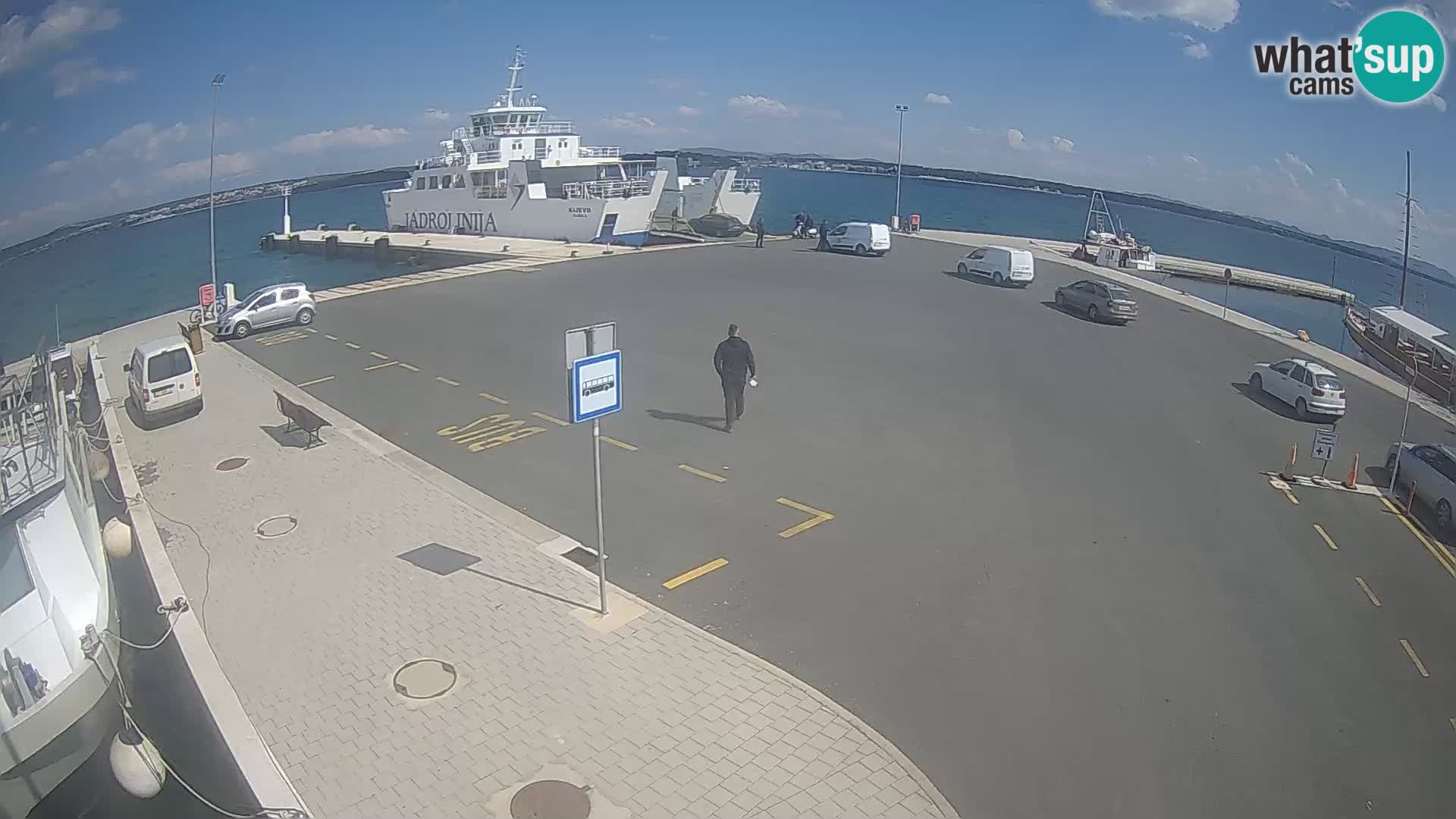 Tkon Live cam – ferry – Dalmatie – Croatie