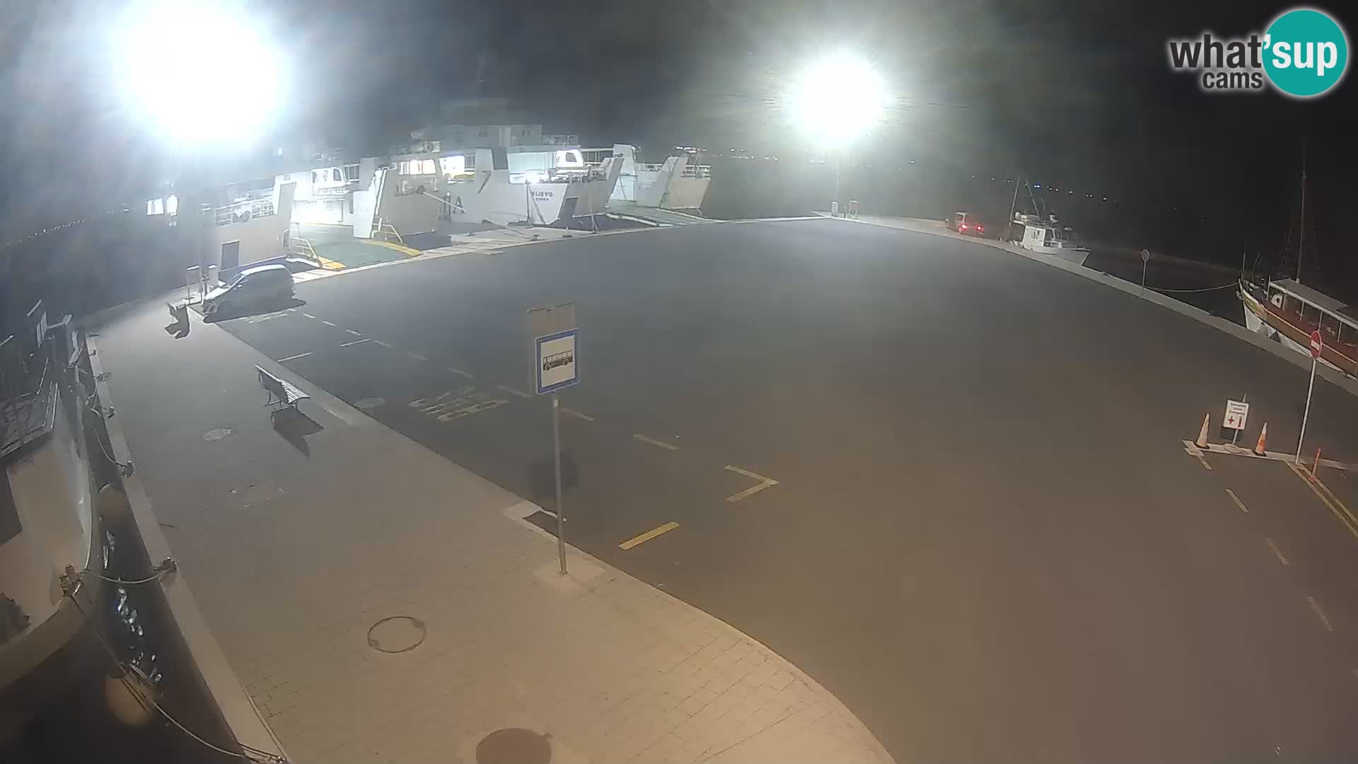 Tkon Live cam – ferry – Dalmatie – Croatie