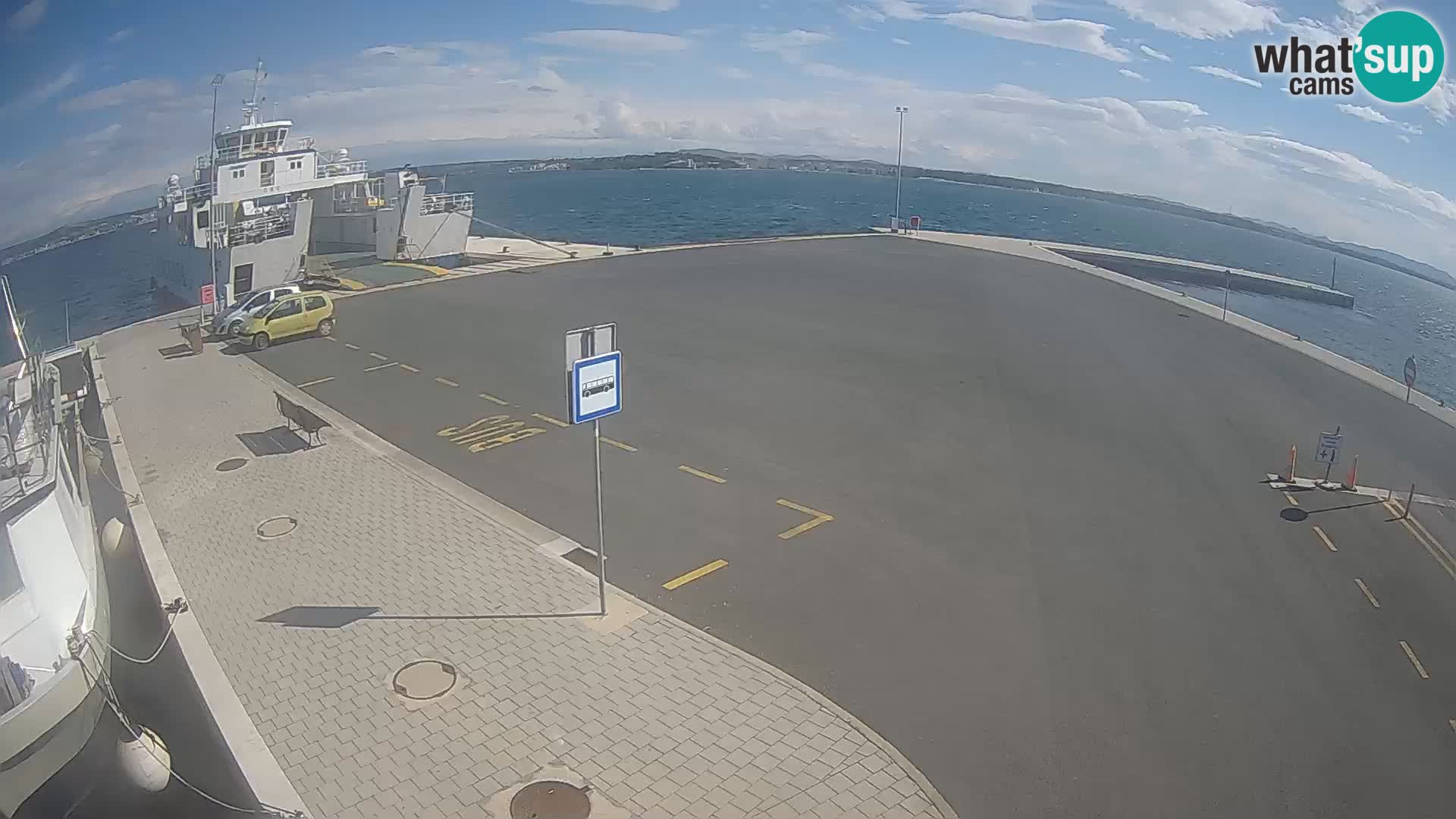 Tkon Live cam – ferry – Dalmatie – Croatie
