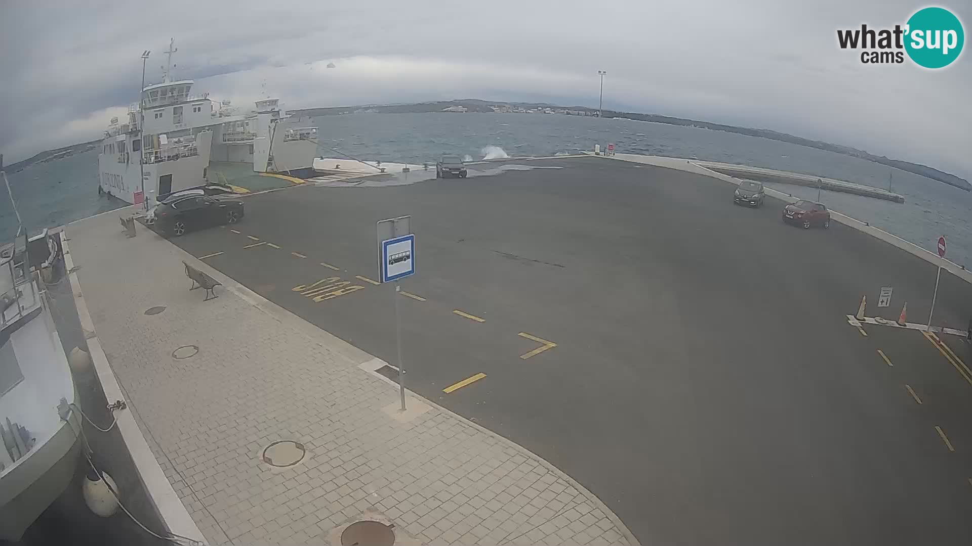 Tkon Live cam – ferry – Dalmatie – Croatie