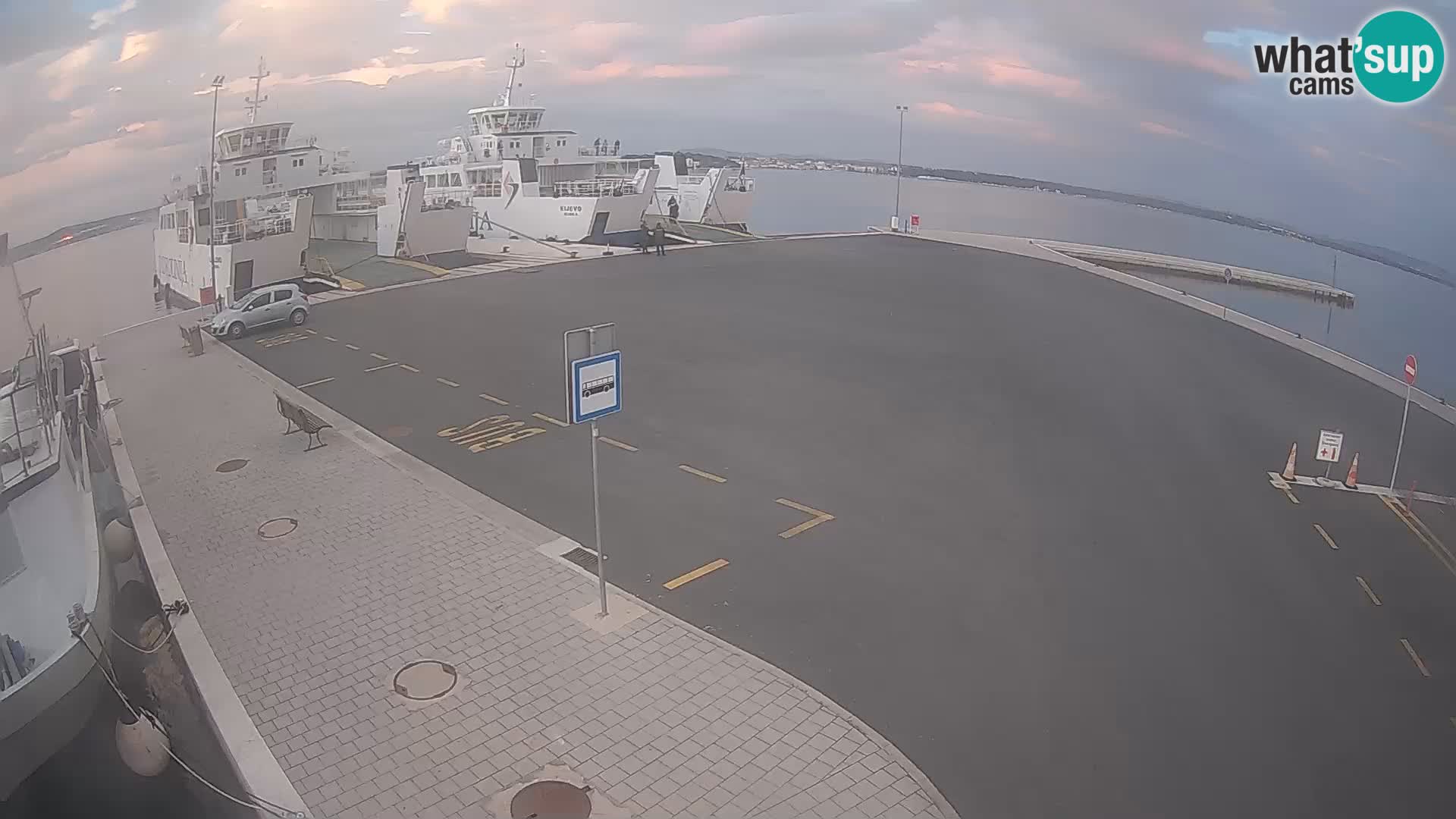 Tkon Live cam – ferry – Dalmatie – Croatie