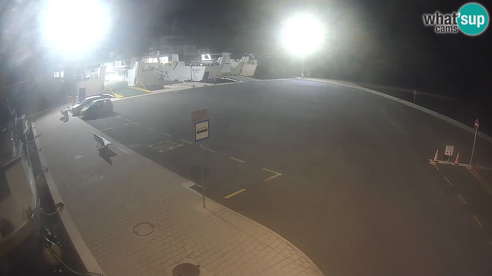 Tkon Live cam – ferry – Dalmatie – Croatie
