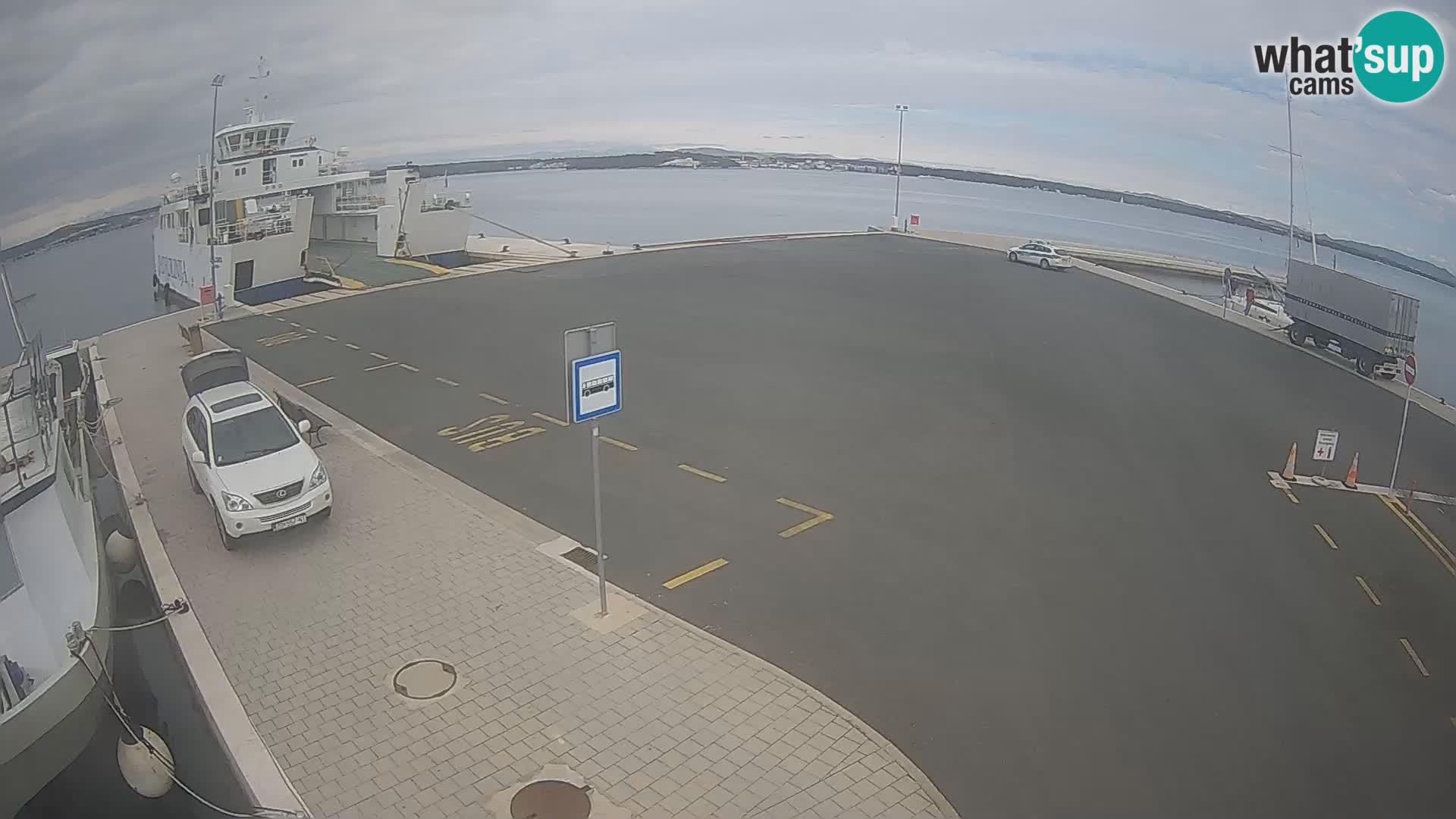 Tkon Live cam – ferry – Dalmatie – Croatie