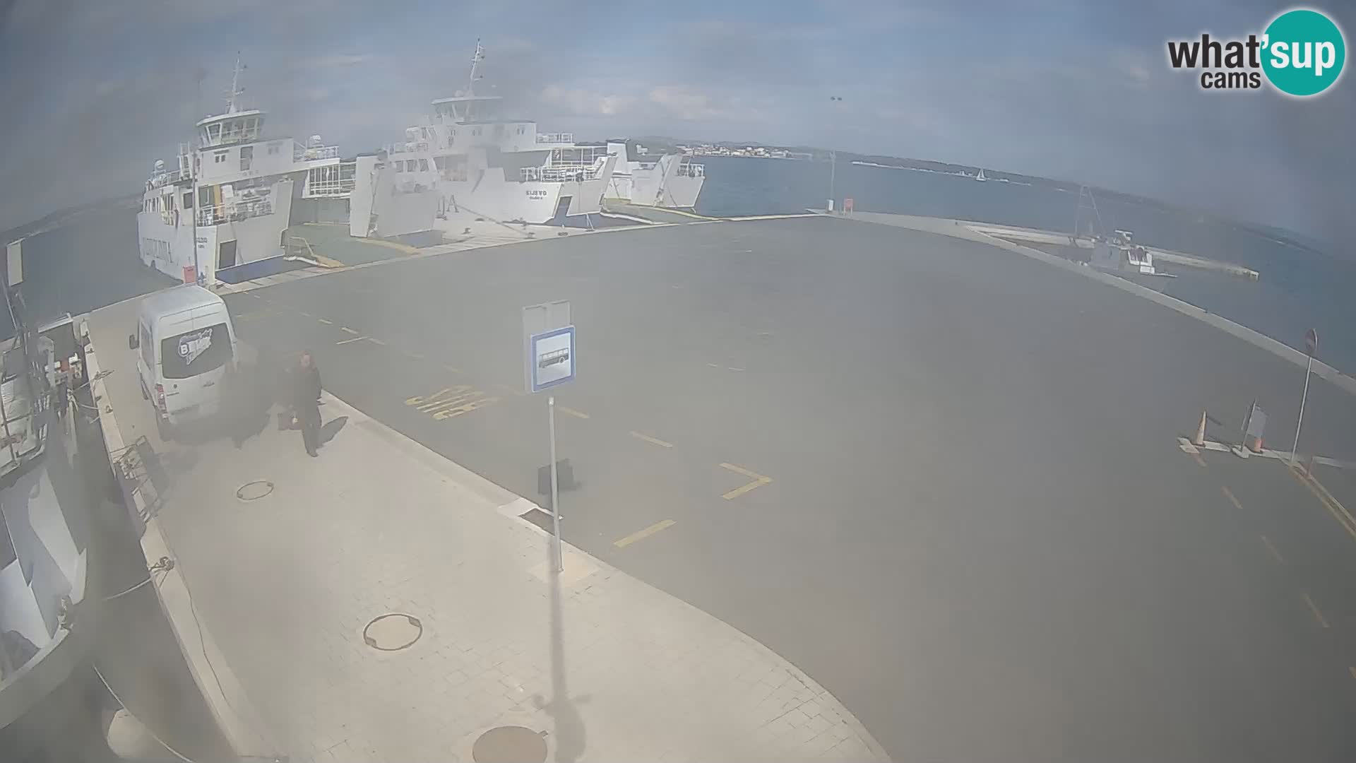 Tkon Live cam – ferry – Dalmatie – Croatie