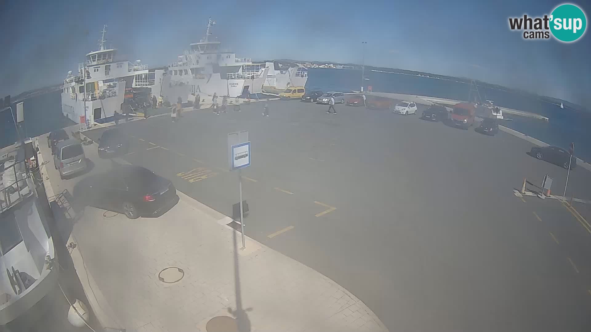 Tkon Live cam – ferry – Dalmatie – Croatie