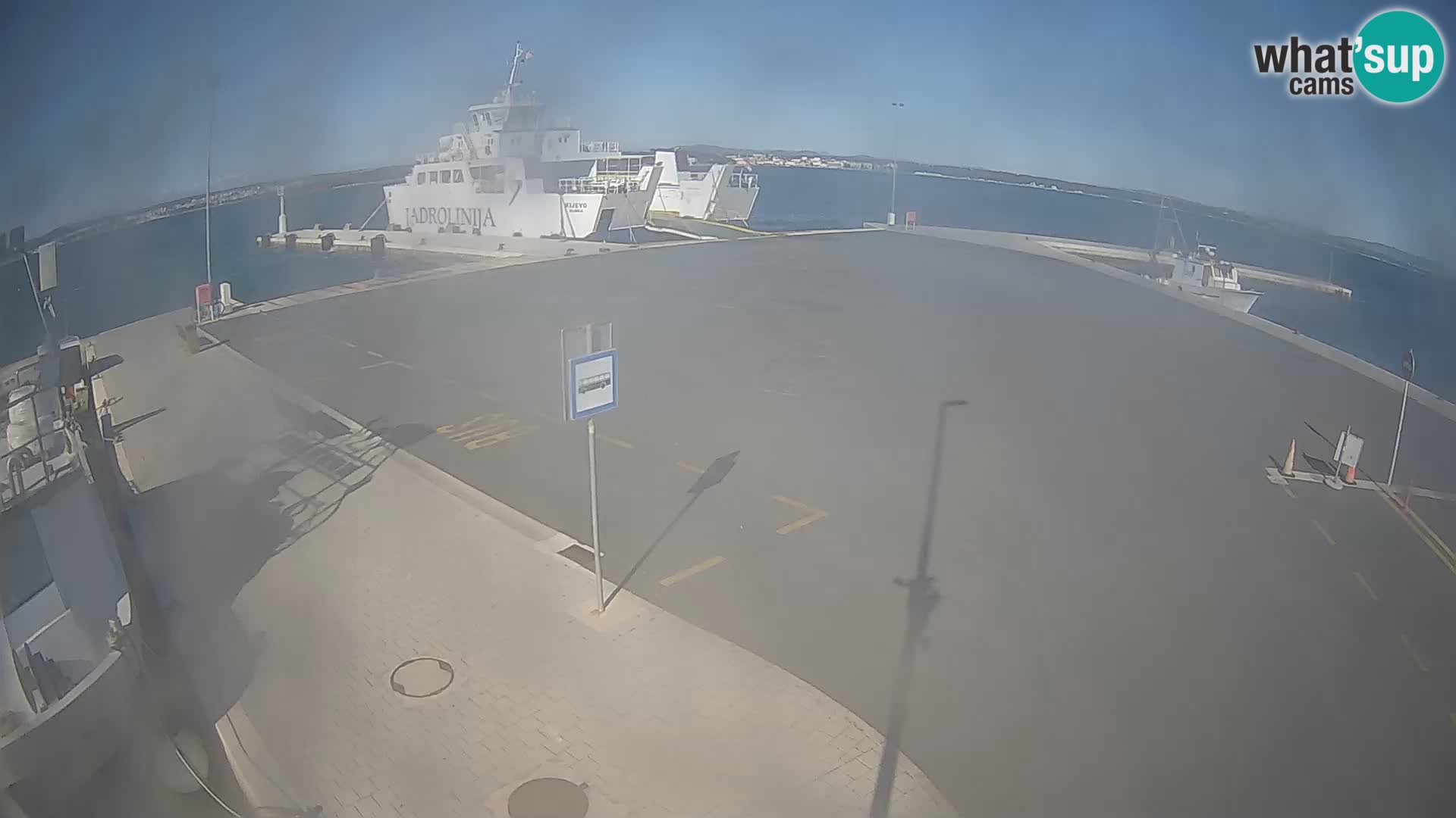 Tkon Live cam – ferry – Dalmatie – Croatie