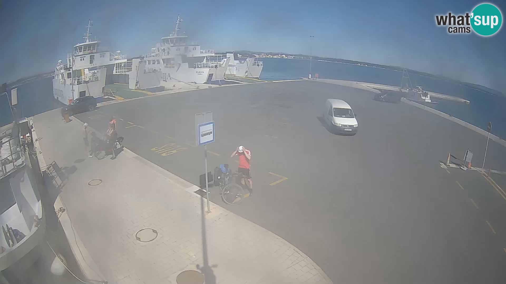 Tkon Live cam – ferry – Dalmatie – Croatie