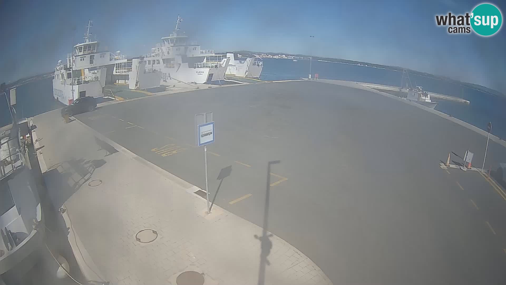 Tkon Live cam – ferry – Dalmatie – Croatie
