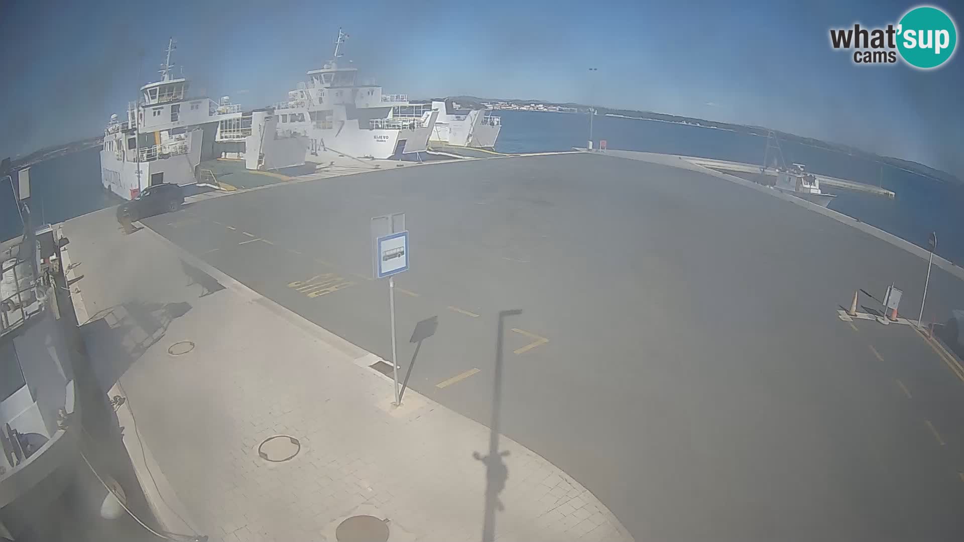 Tkon Live cam – ferry – Dalmatie – Croatie