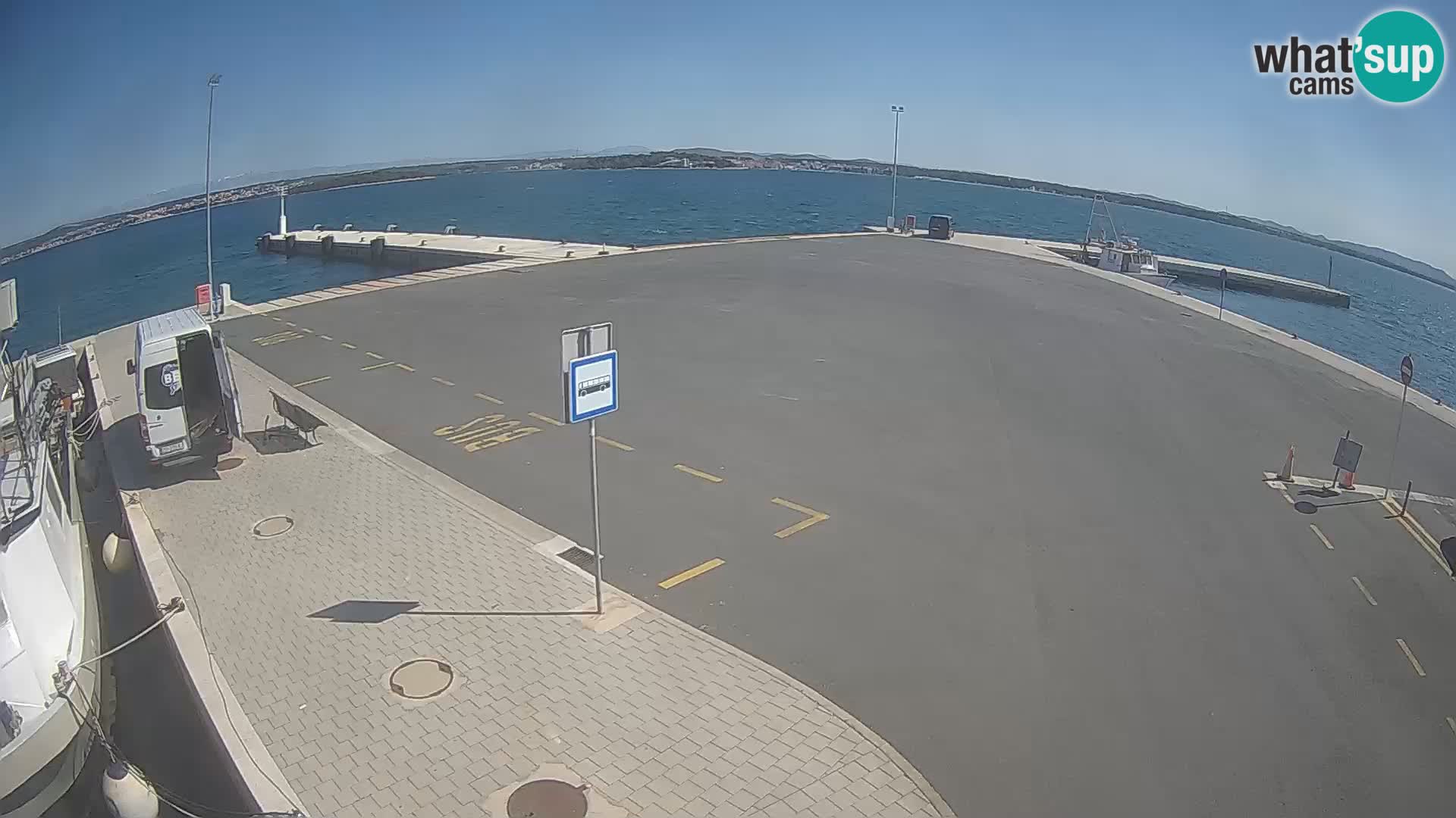 Tkon Live cam – ferry – Dalmatie – Croatie