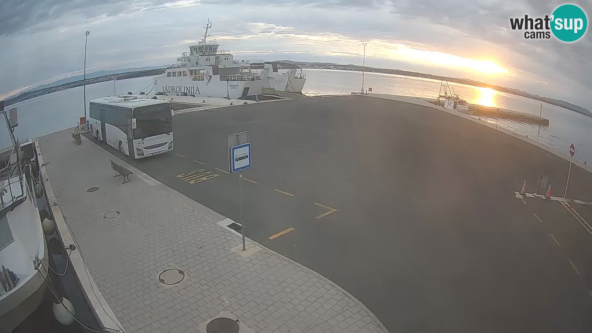Tkon Live cam – ferry – Dalmatie – Croatie