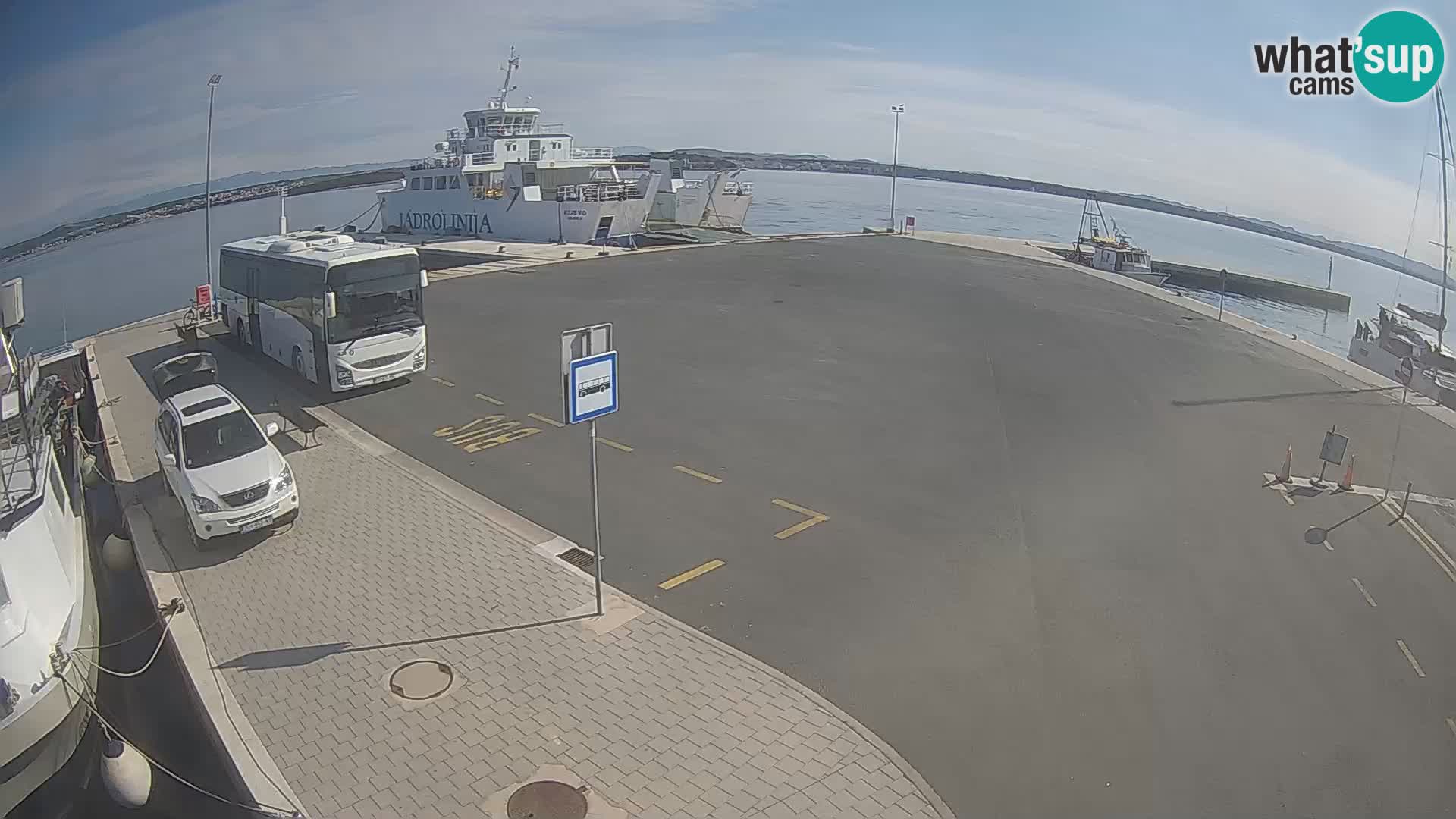 Tkon Live cam – ferry – Dalmatia – Croatia