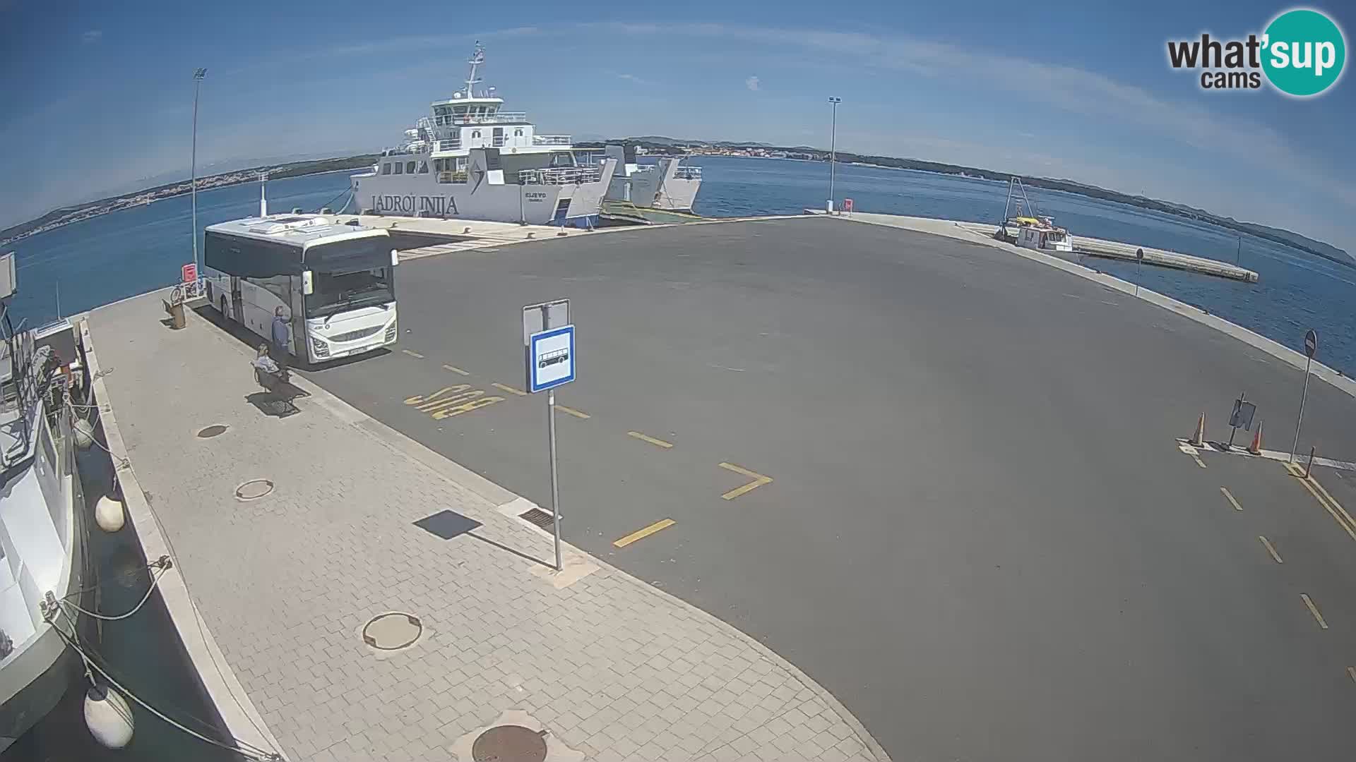 Tkon Live cam – ferry – Dalmatie – Croatie