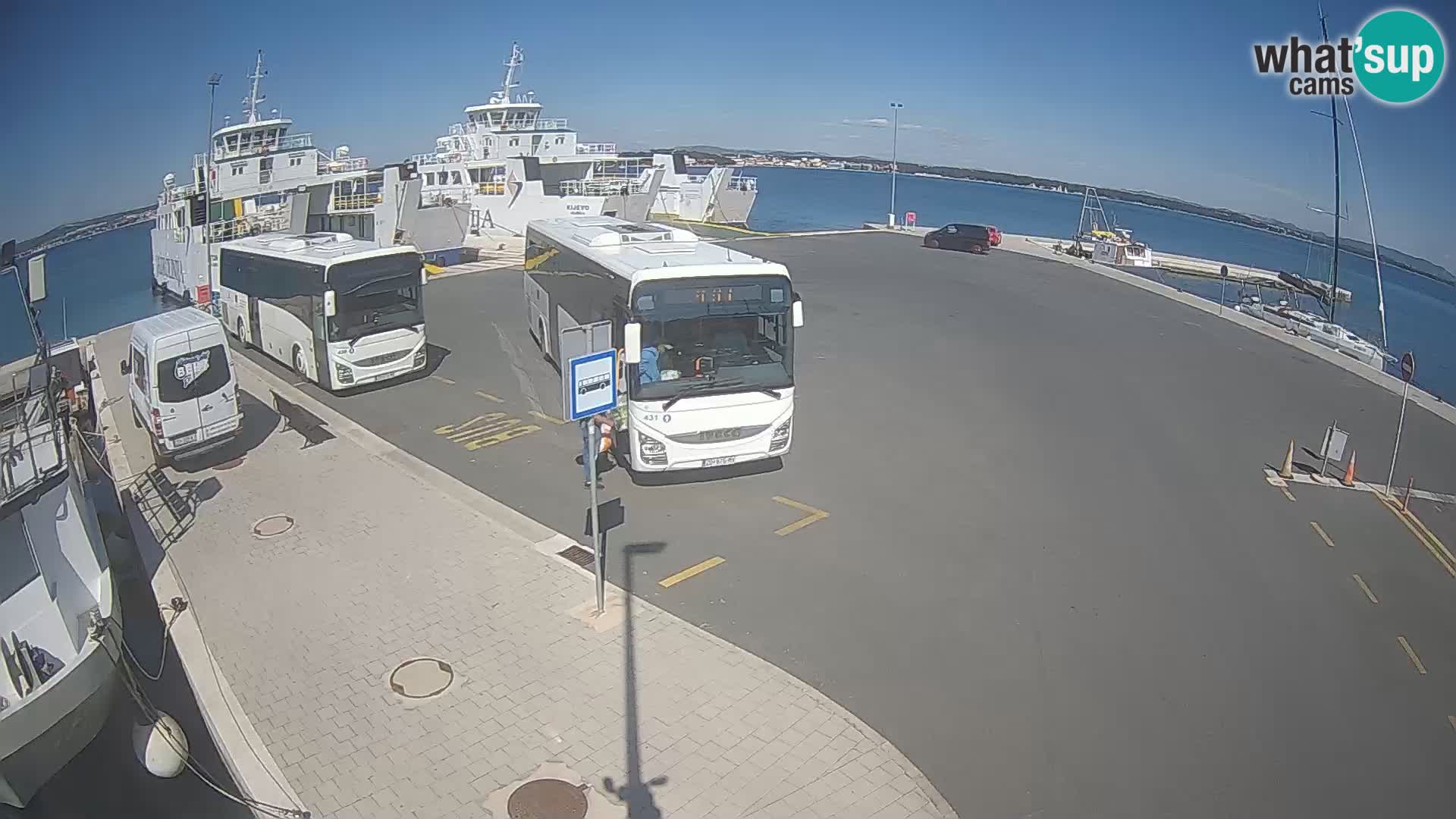 Tkon Live cam – ferry – Dalmatie – Croatie
