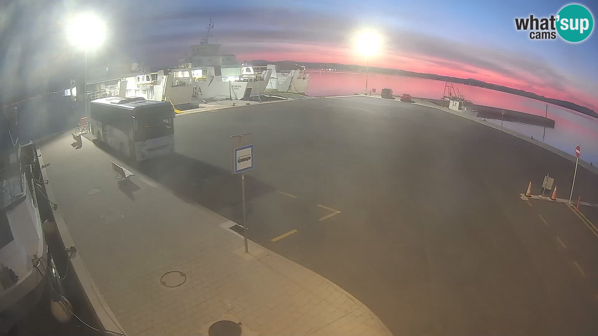 Tkon Live cam – ferry – Dalmatie – Croatie