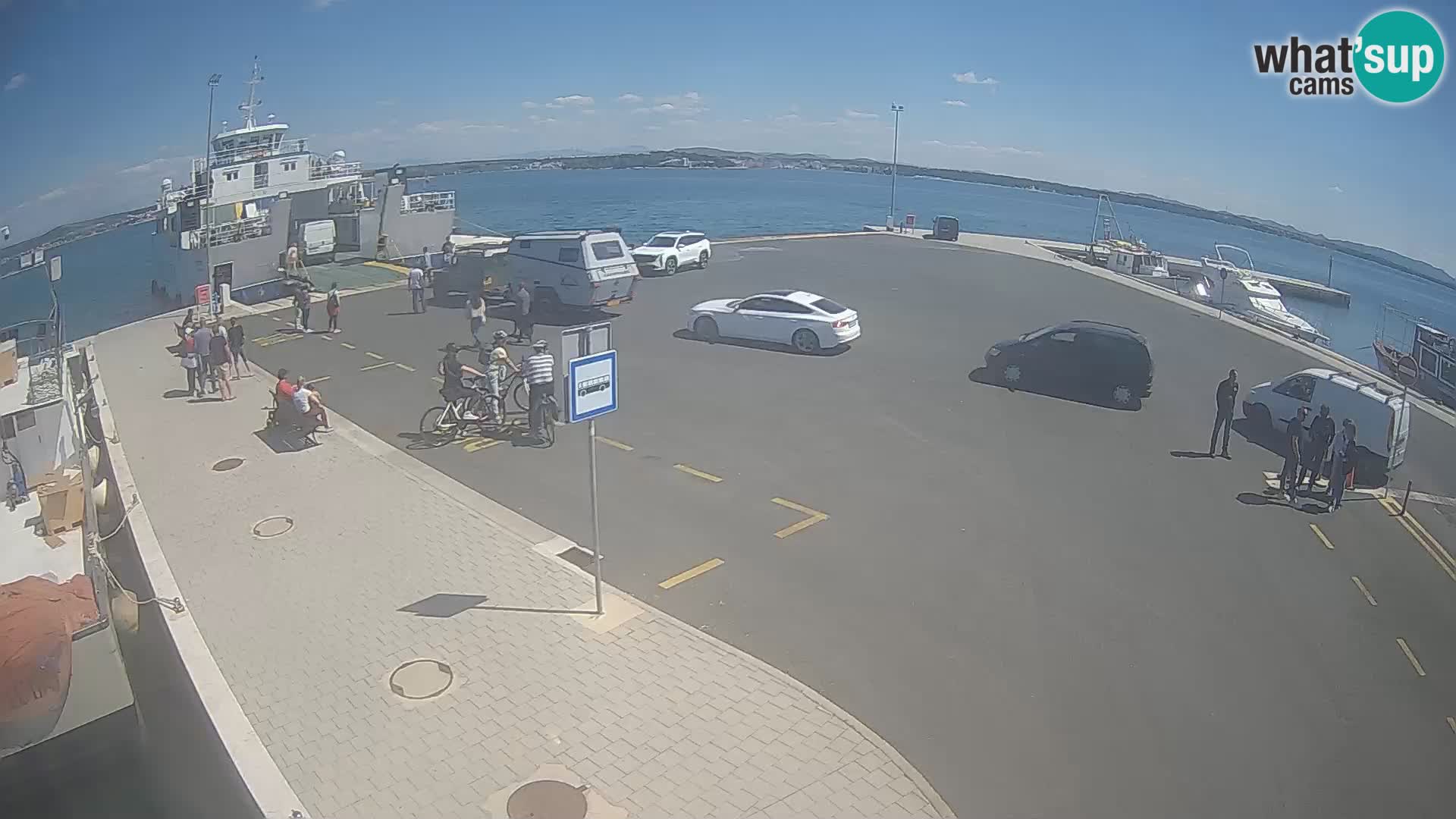 Tkon Live cam – ferry – Dalmatie – Croatie