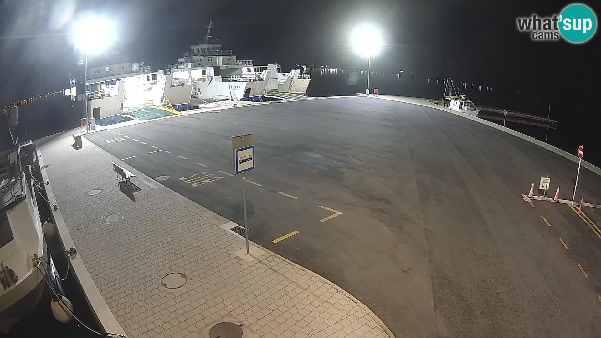 Tkon Live cam – ferry – Dalmatie – Croatie