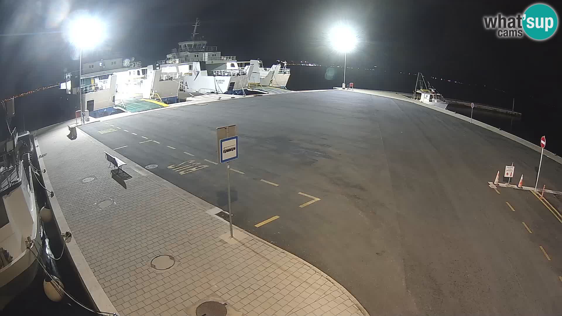 Tkon Live cam – ferry – Dalmatie – Croatie