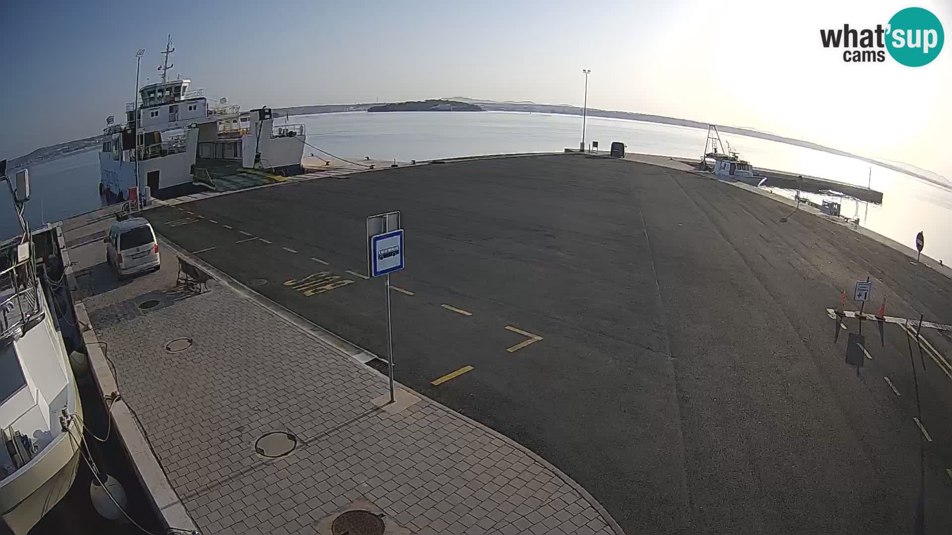 Tkon Live cam – ferry – Dalmatie – Croatie