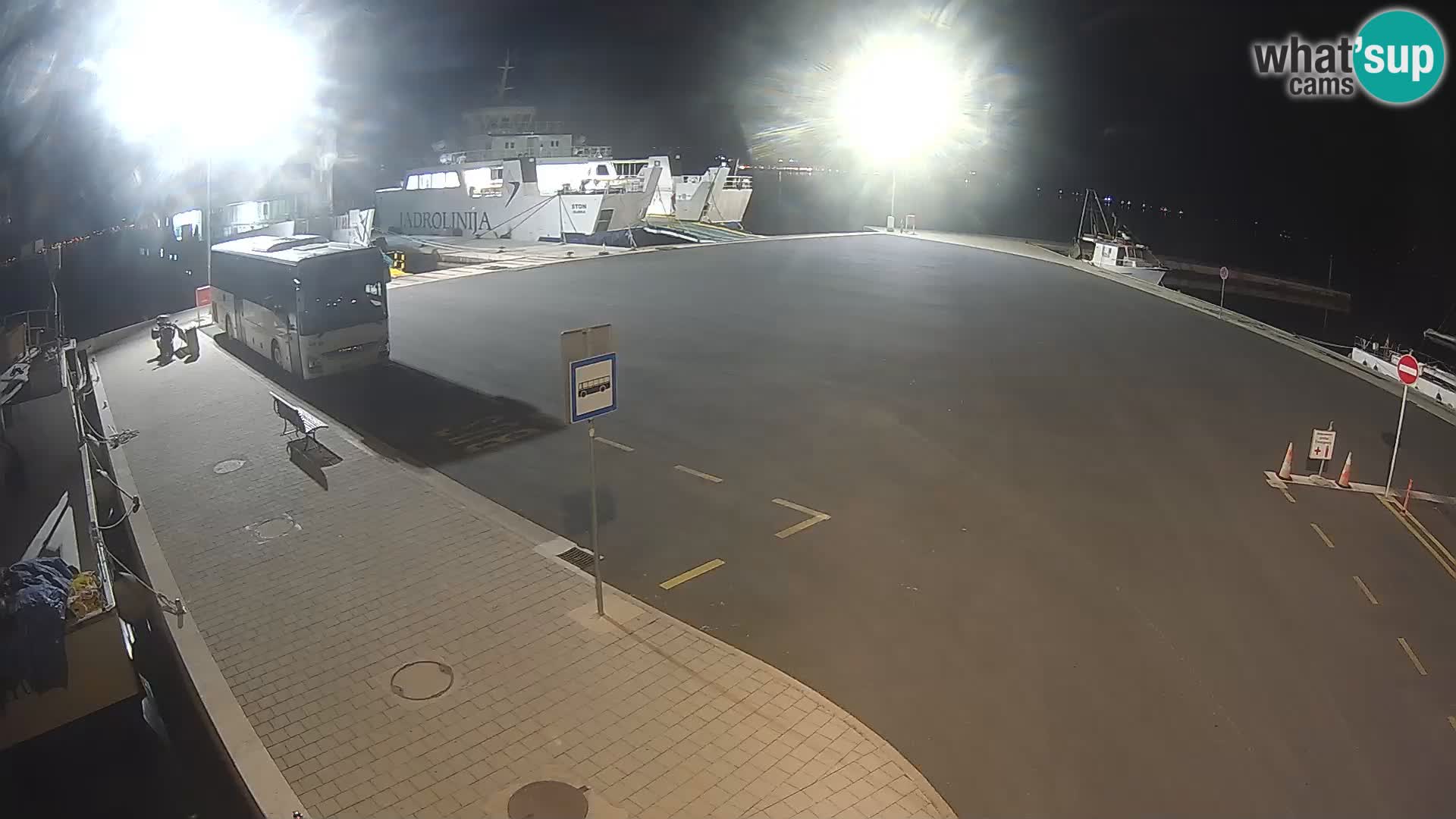 Tkon Live cam – ferry – Dalmatie – Croatie