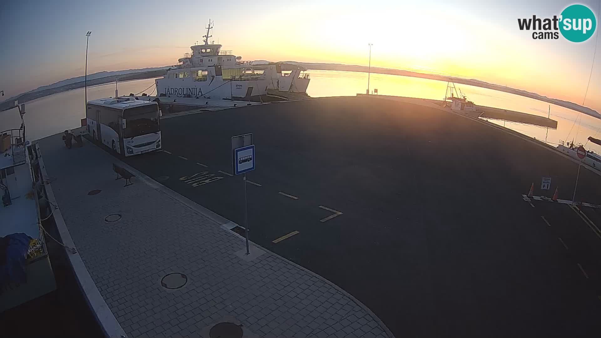 Tkon Live cam – ferry – Dalmatie – Croatie