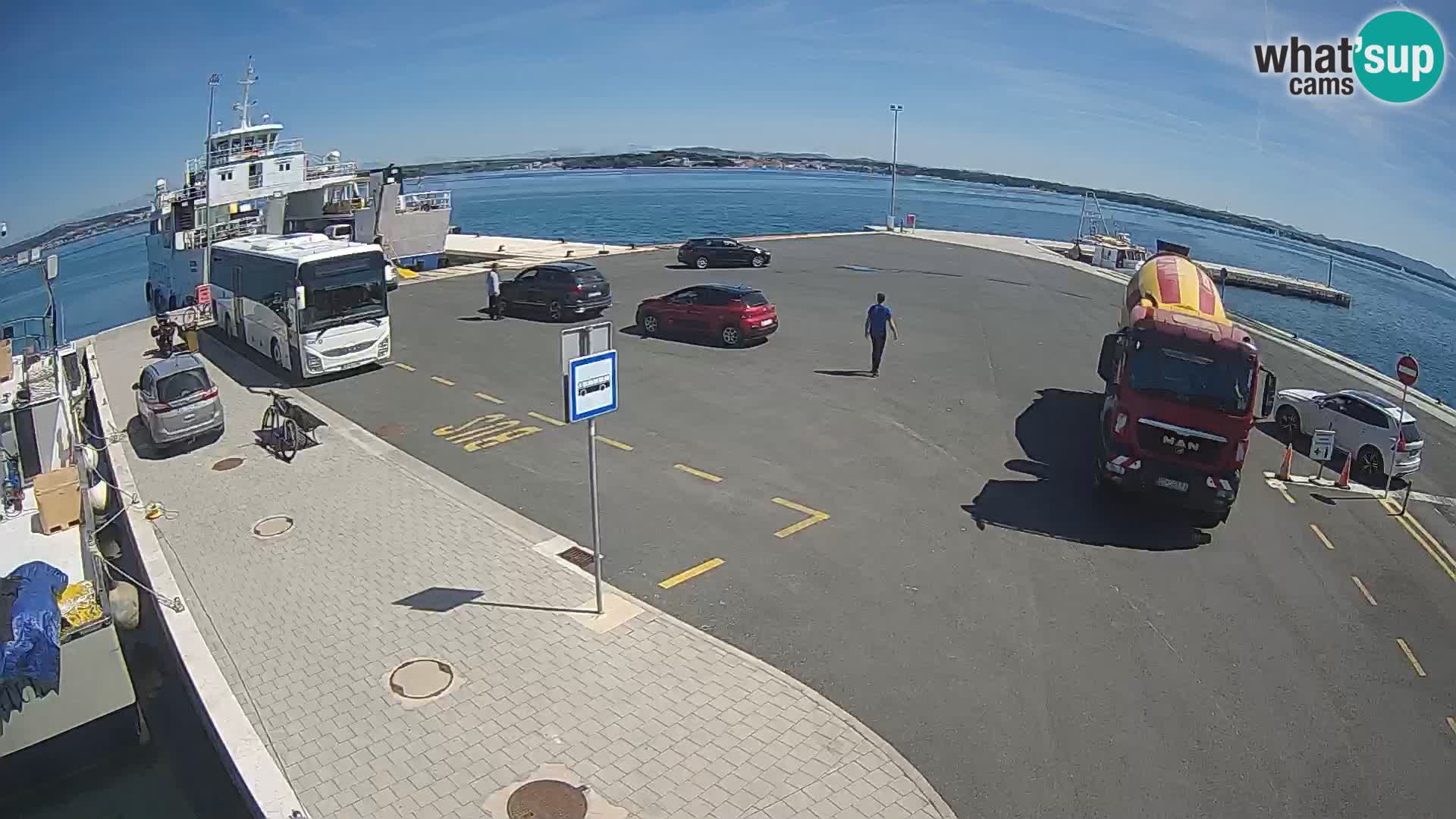 Tkon Live cam – ferry – Dalmatie – Croatie