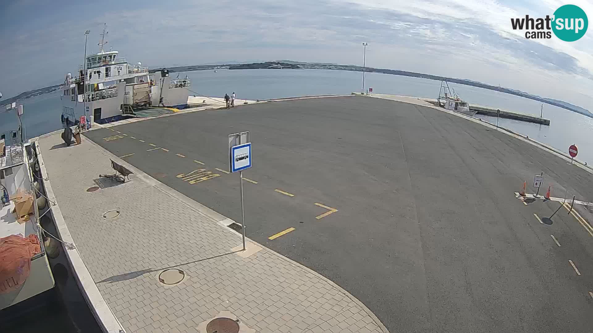 Tkon Live cam – ferry – Dalmatie – Croatie